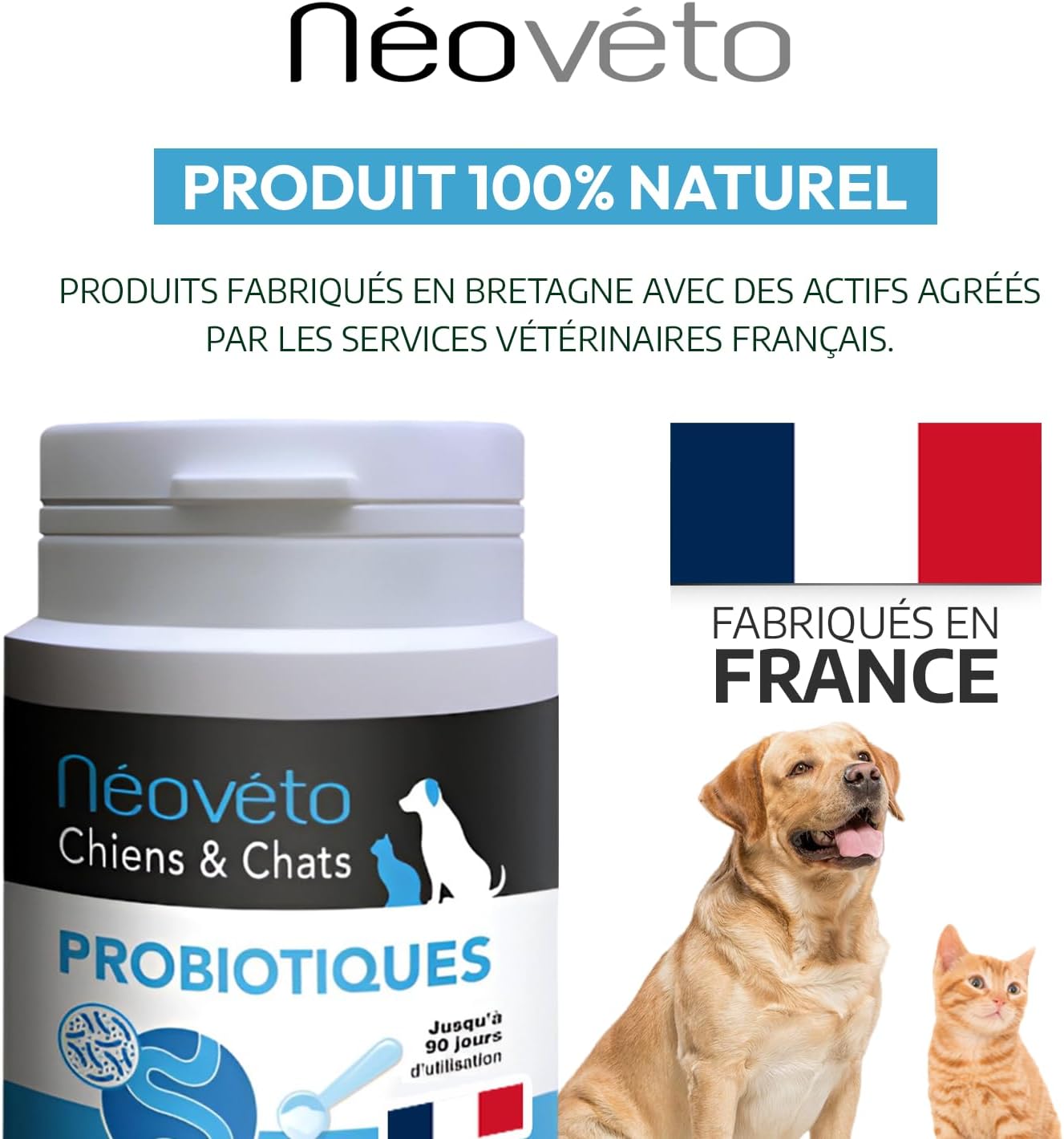 Neoveto Pro Powder and Prebiotics for Dogs and Cats 90 Spoons Approved by French Veterinary Services - Made in France - Easy to Administer - Image 7
