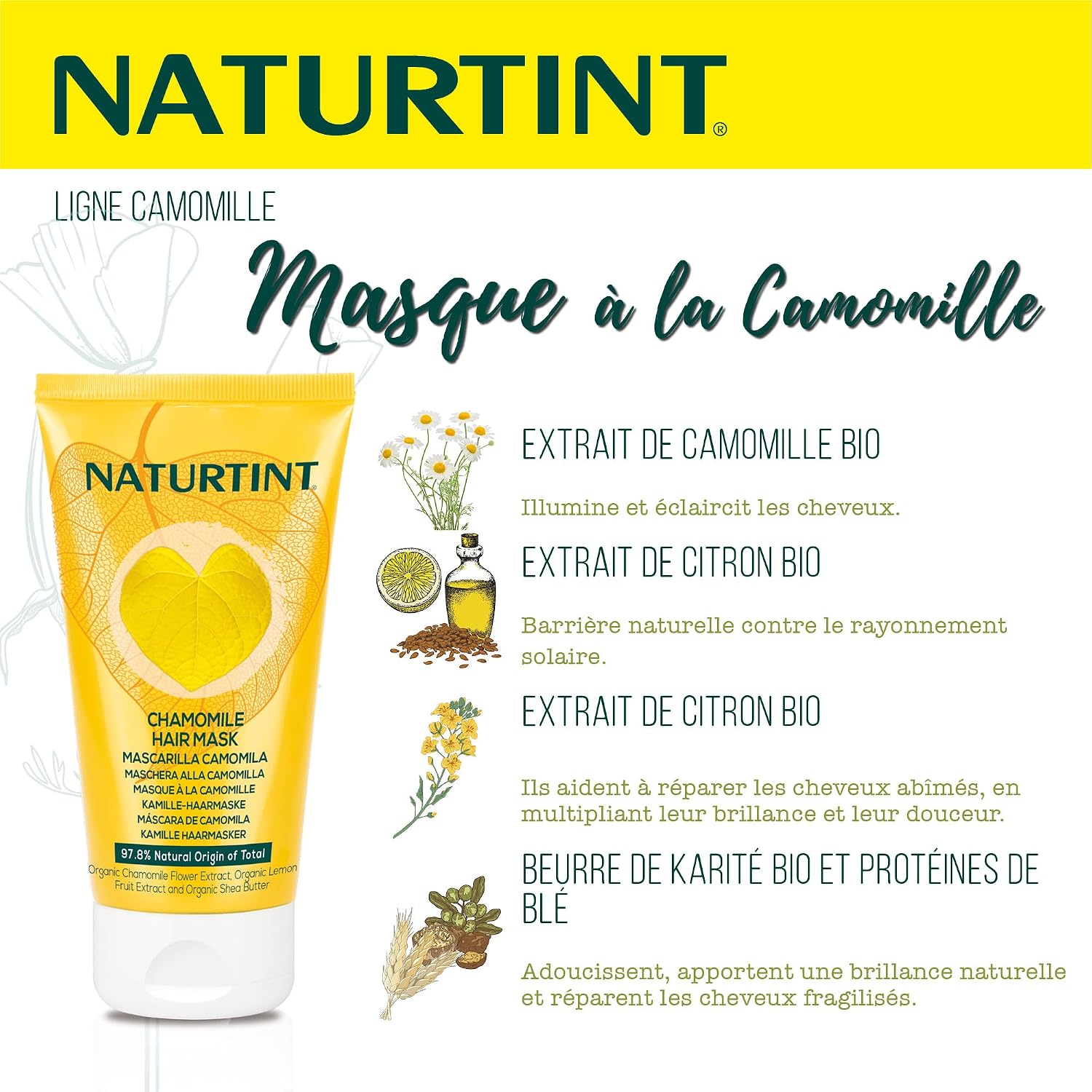 Naturtint | Organic Chamomile Mask | Hydration | 150 ml - Image 5