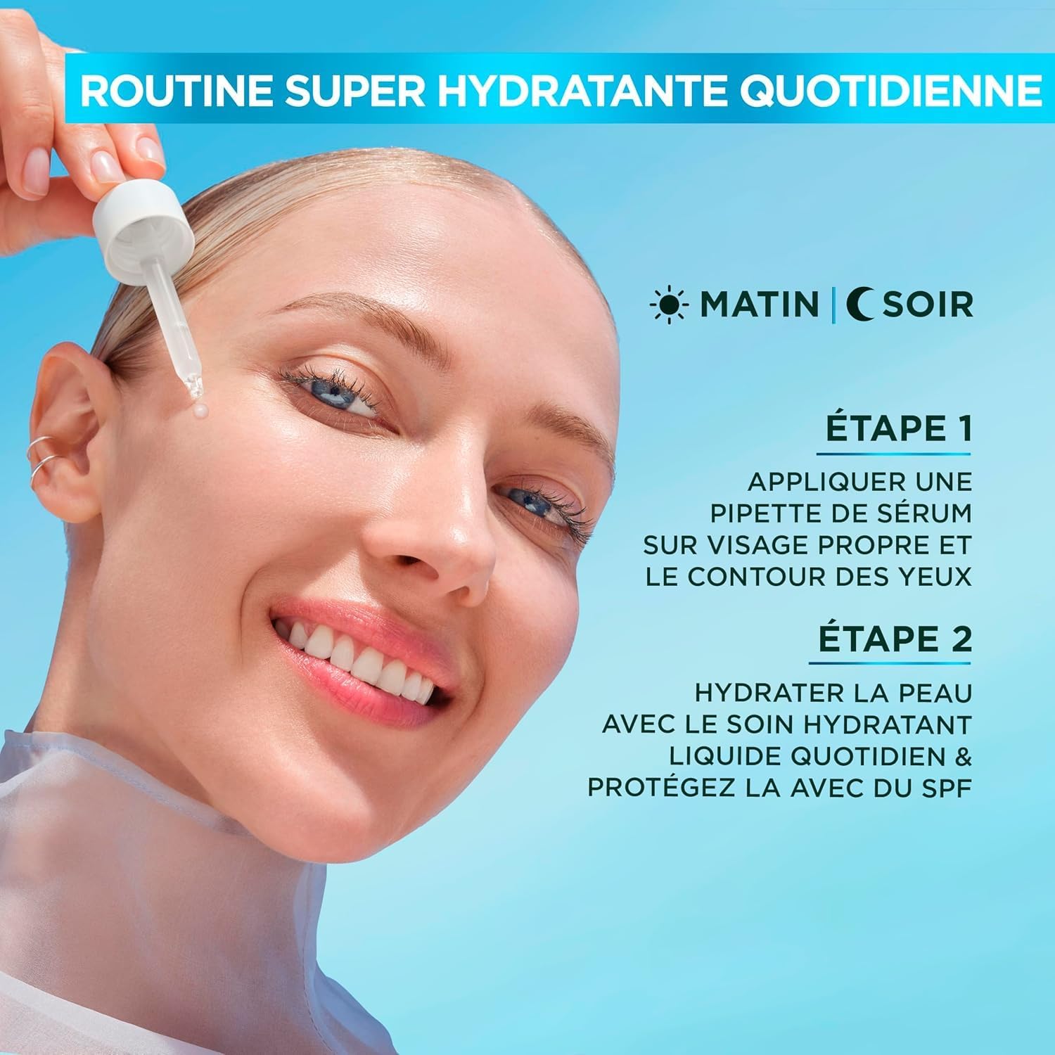 GARNIER - SkinActive - Routine Hyaluron - Fresh & Plump Hydrating Sorbet Cream (85 ml) + Hyaluronic Plumping & Repairing Gel Serum (30 ml) - Bouncer Skin - All Skin Types - Image 7