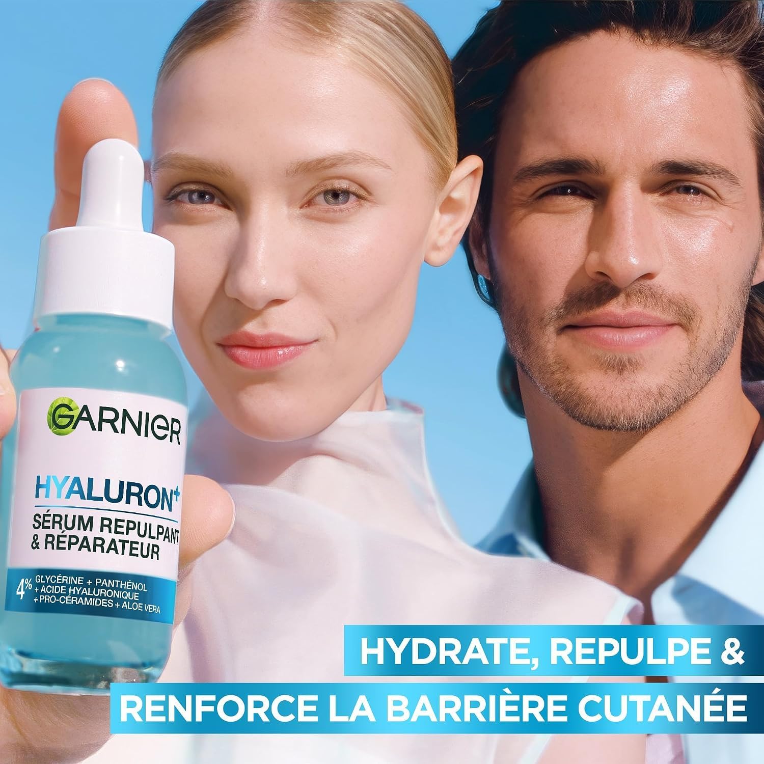 GARNIER - SkinActive - Routine Hyaluron - Fresh & Plump Hydrating Sorbet Cream (85 ml) + Hyaluronic Plumping & Repairing Gel Serum (30 ml) - Bouncer Skin - All Skin Types - Image 10