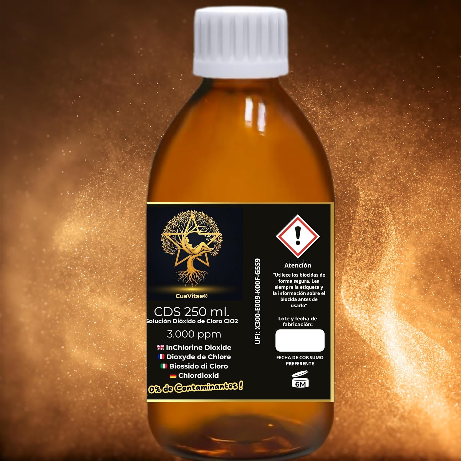 CDS - 0.3% Chlorine Dioxide Aqueous Solution | Pack 2x250 ML | Amber Glass - Image 5