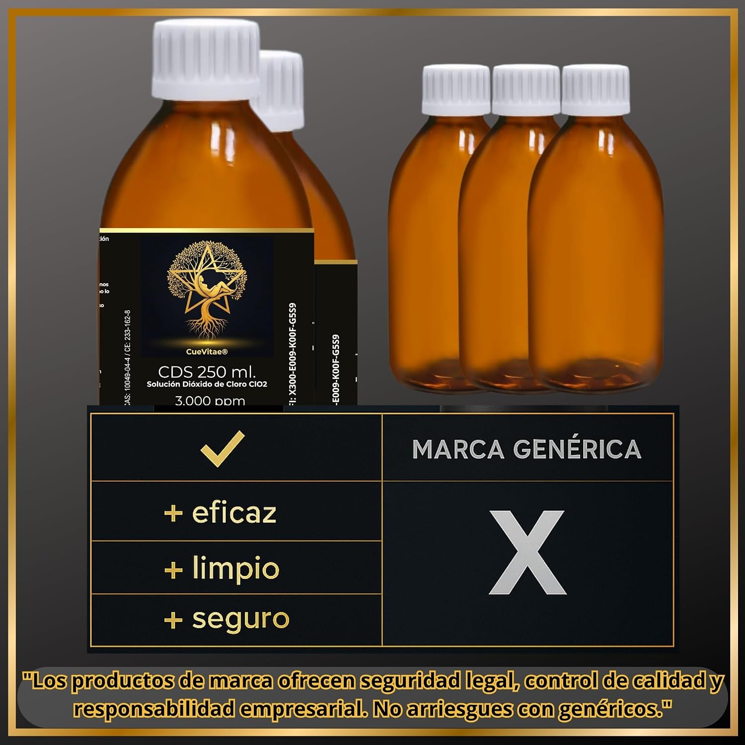 CDS - 0.3% Chlorine Dioxide Aqueous Solution | Pack 2x250 ML | Amber Glass - Image 9