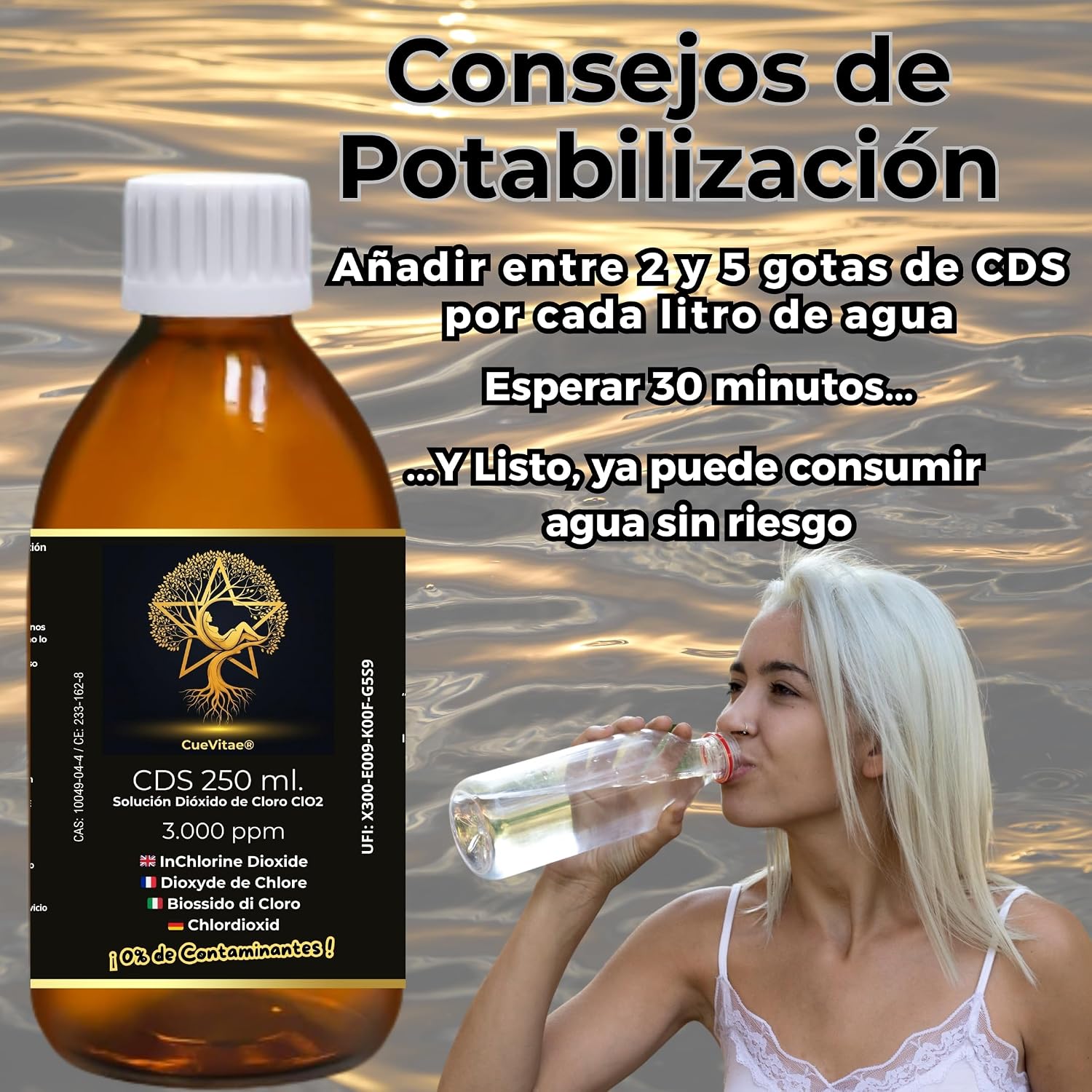 CDS - 0.3% Chlorine Dioxide Aqueous Solution | Pack 2x250 ML | Amber Glass - Image 11