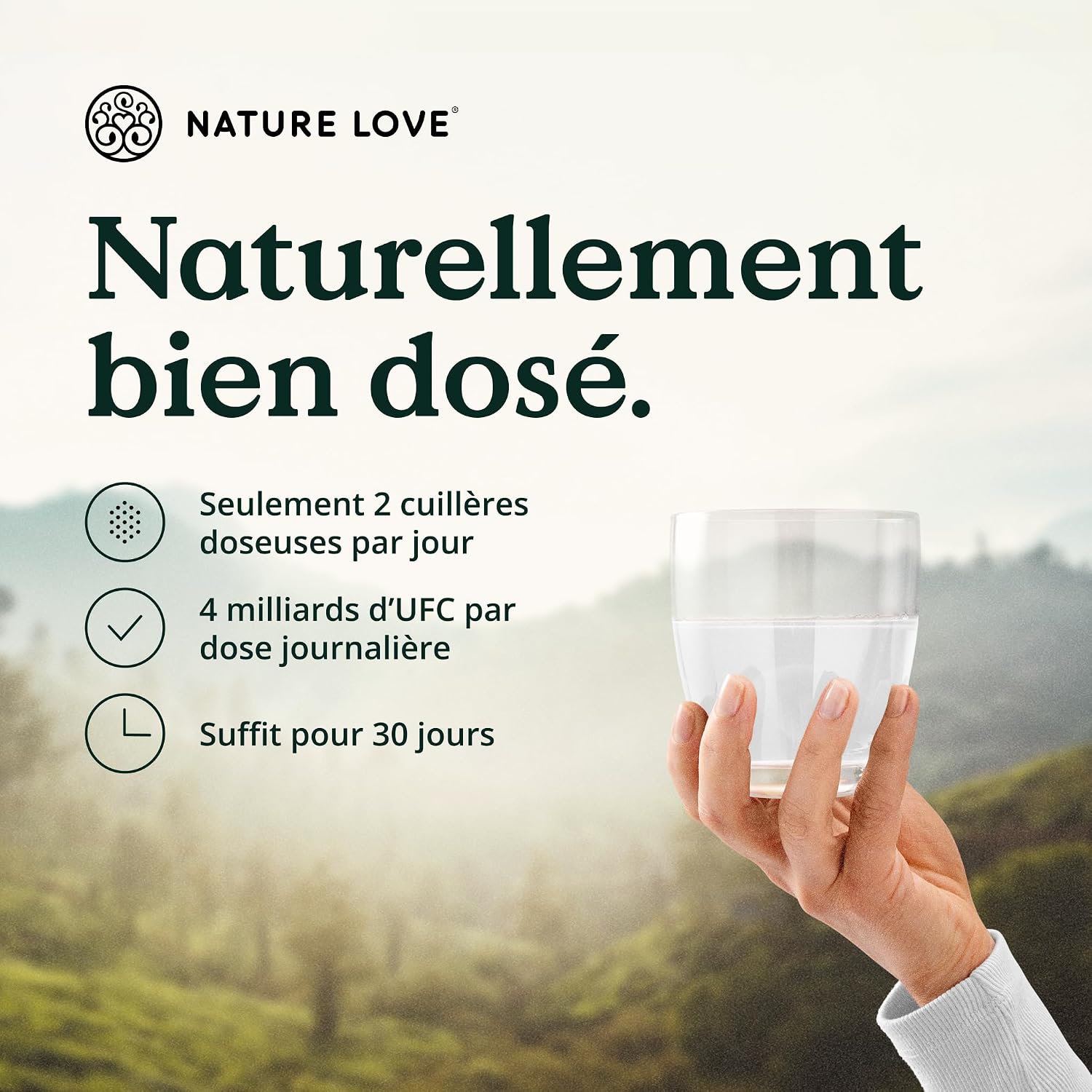 NATURE LOVE Probiona Junior - 45 g of powder - intestinal bacteria for children from 4 years - 5 bacterial strains - Lactobacillus, Bifidobacterium and inulin - vegan and laboratory controlled - Image 4