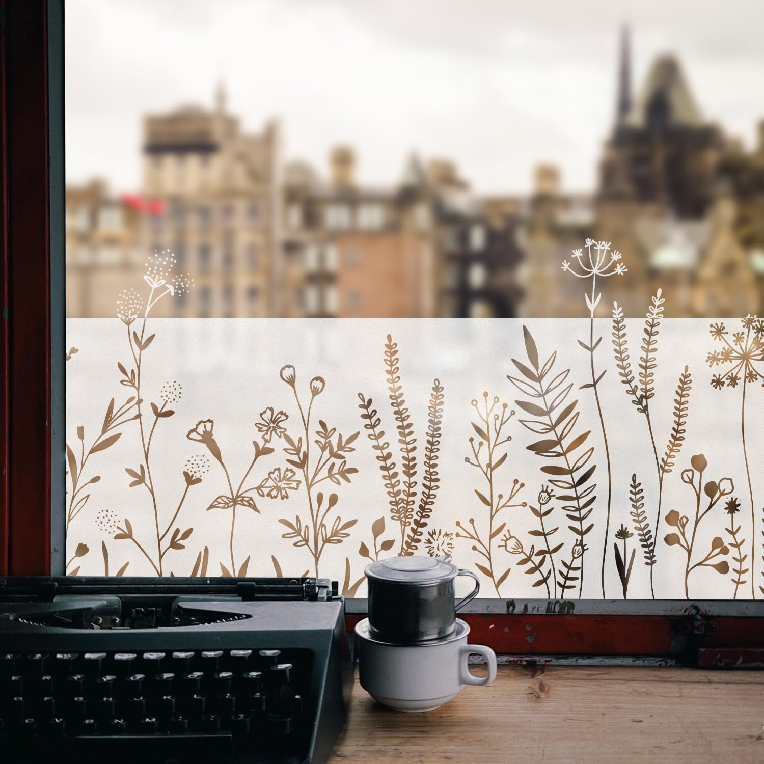 Funlife Dandelion Plant Window Film Meadows Pure White 39 x 150 cm - Image 3