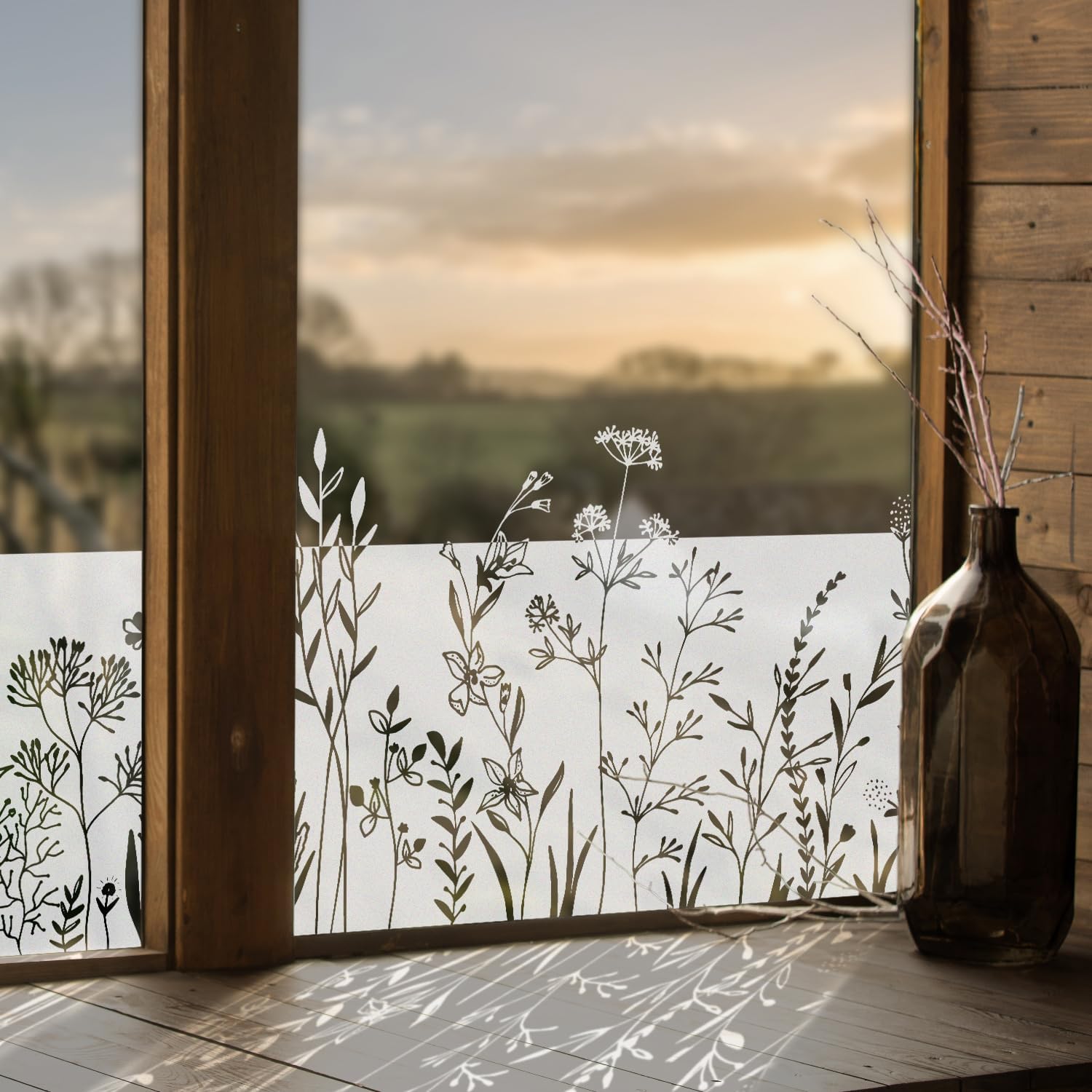 Funlife Dandelion Plant Window Film Meadows Pure White 39 x 150 cm - Image 4