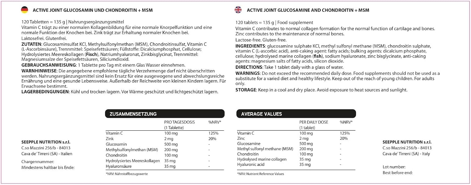 Glucosamine Chondroitin MSM 120Cpr with Collagen and Hyaluronic Acid - Image 10