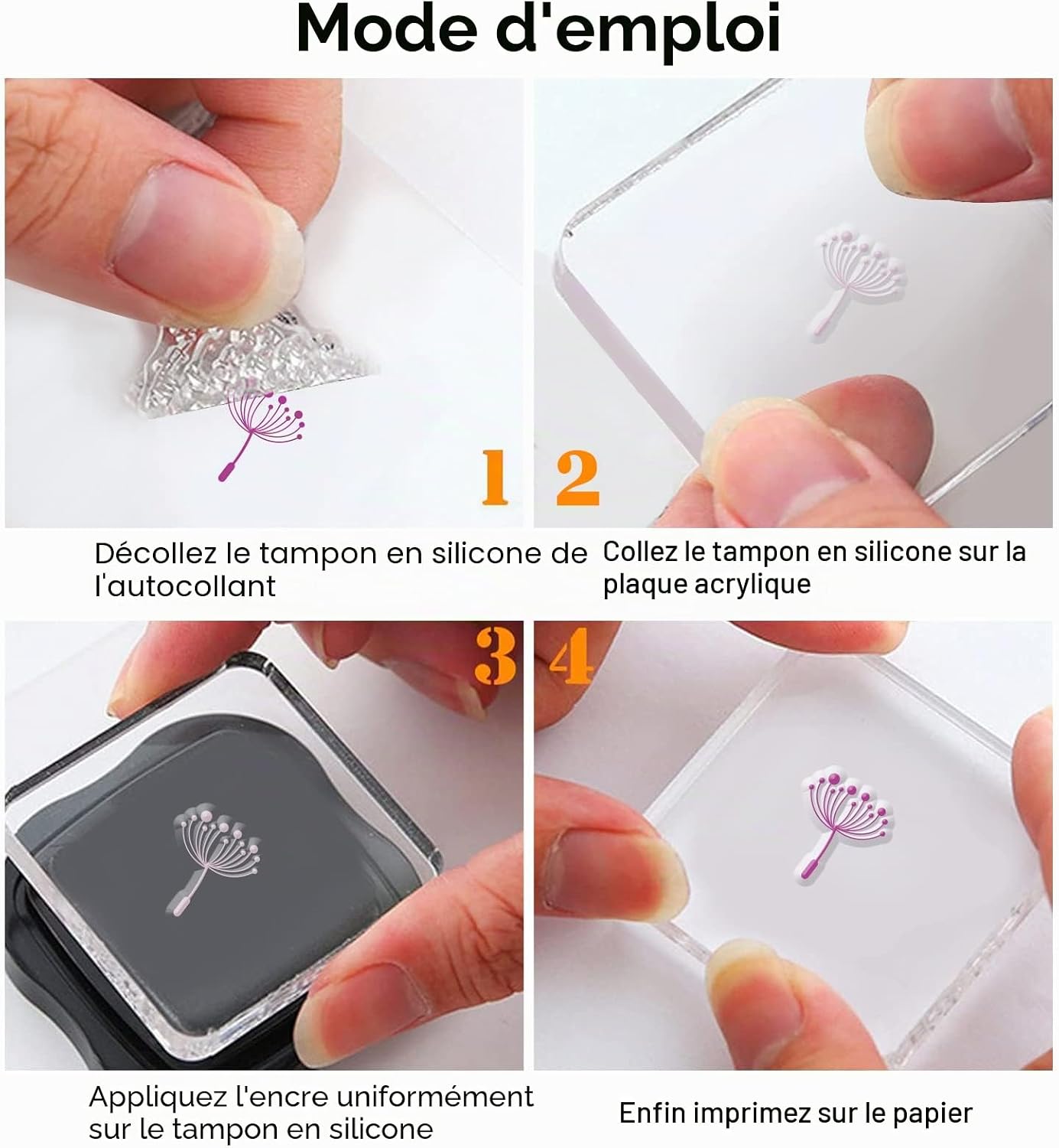 GLOBLELAND Beautiful Dandelion Flower Transparent Stamps for DIY Scrapbooking Decor Bouquet Plant Transparent Silicone Stamps for Making Cards Photo Album Decor - Image 8