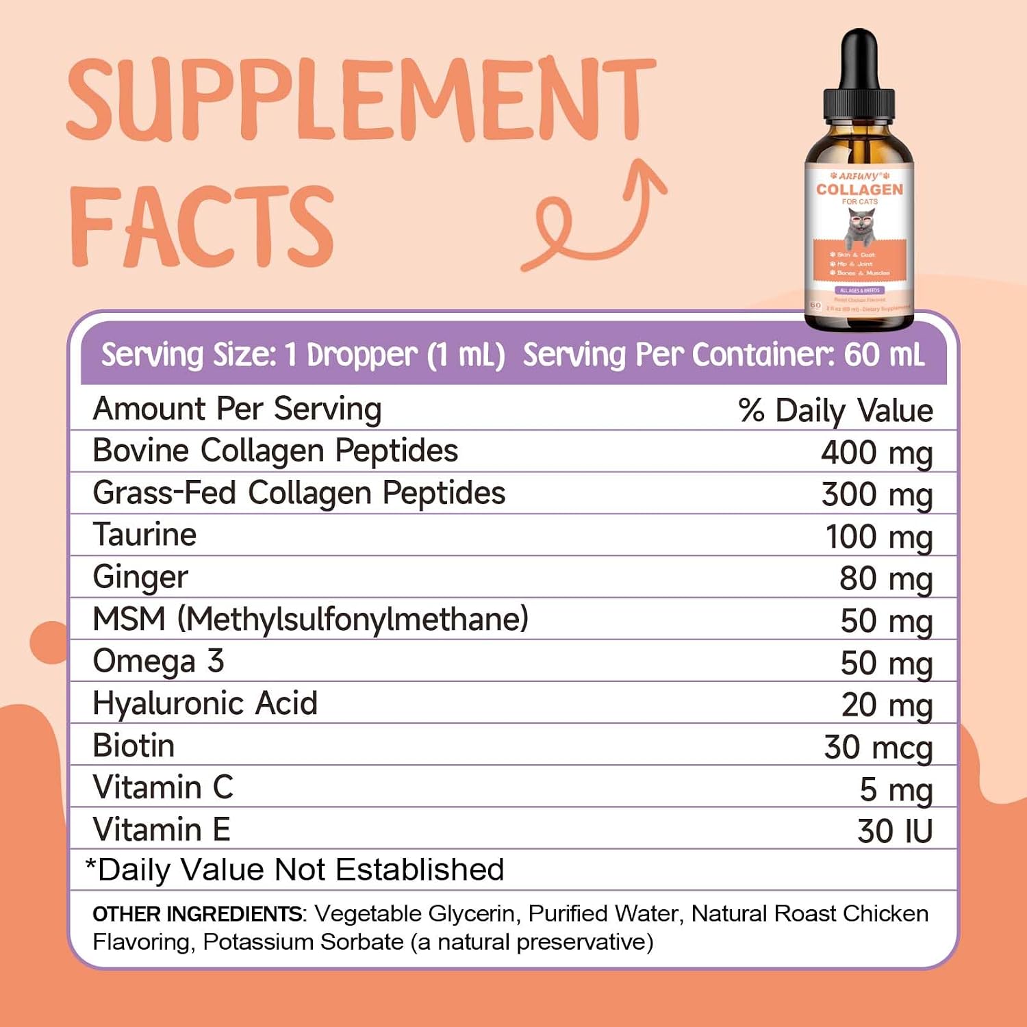 Cat Collagen, Skin & Coat Support, Joints & Immunity - Image 7