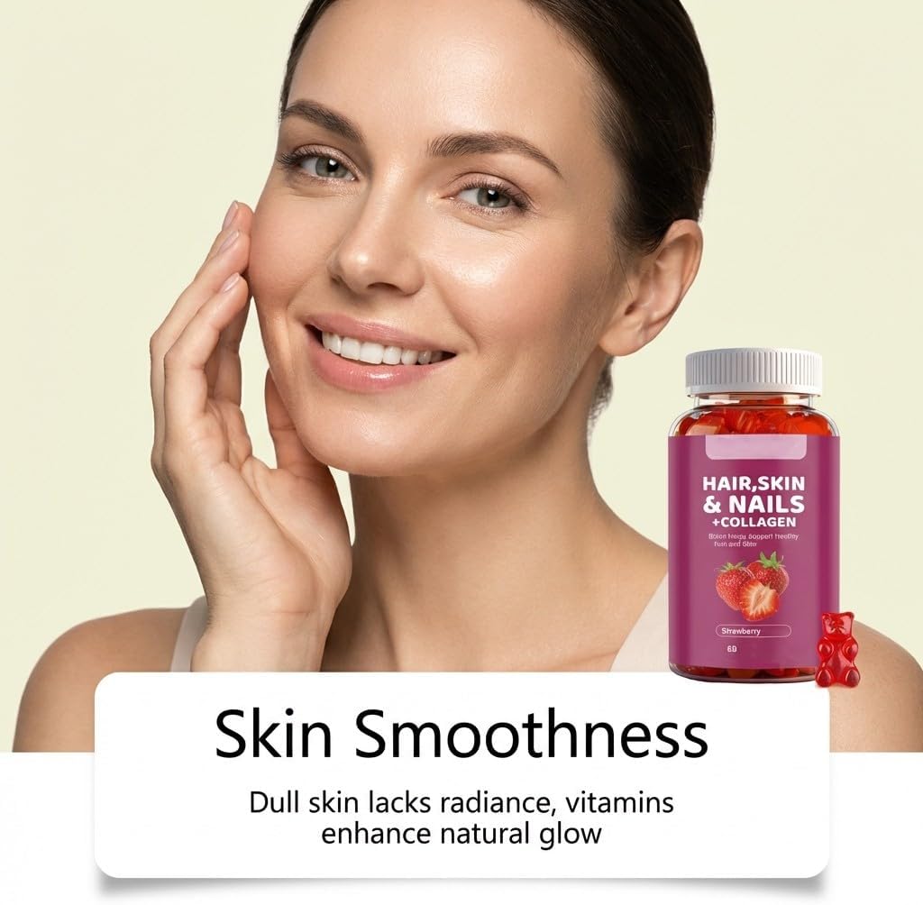 Hair, Skin & Nails + Collagen - Supports Skin 60 Count - Image 3
