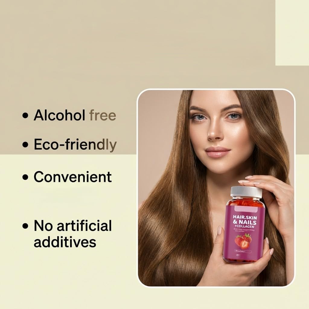Hair, Skin & Nails + Collagen - Supports Skin 60 Count - Image 6