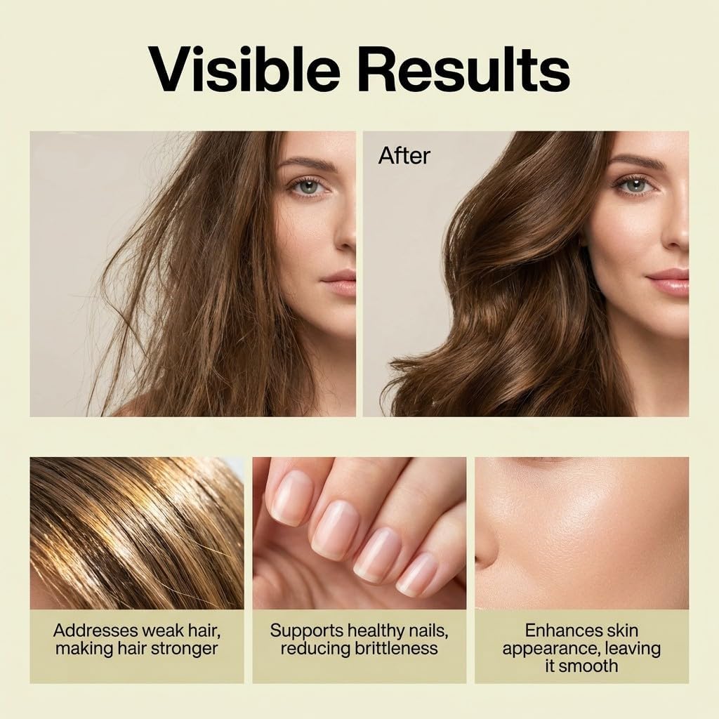 Hair, Skin & Nails + Collagen - Supports Skin 60 Count - Image 9