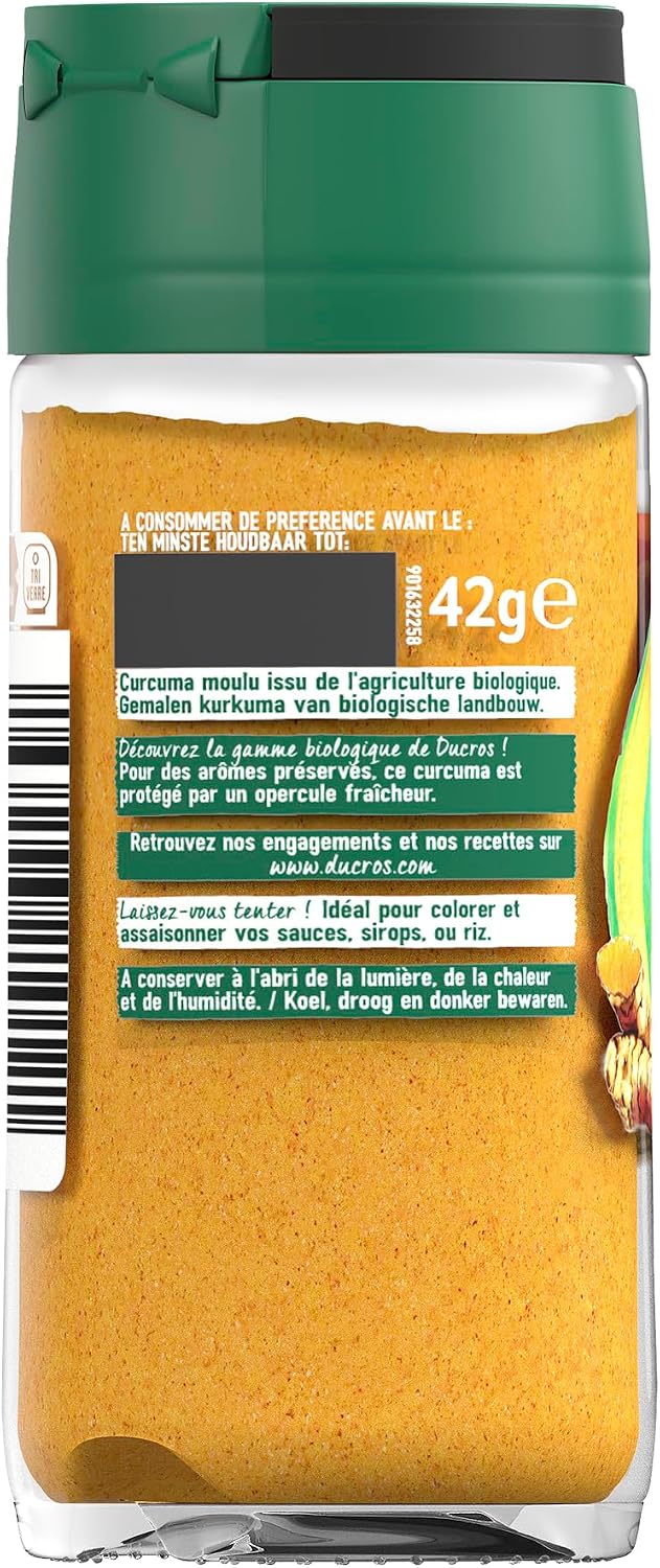 Ducros Organic ground turmeric - The 42g bottle - Image 3