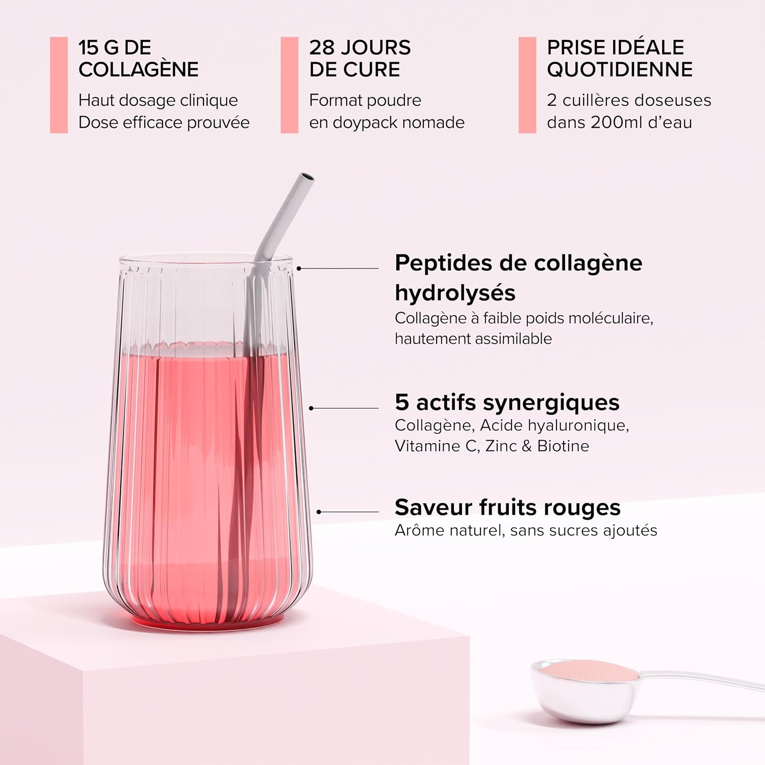 Collagen 15,000mg High Dosage – Hyaluronic Acid – Firm & Hydrated Skin - Image 4