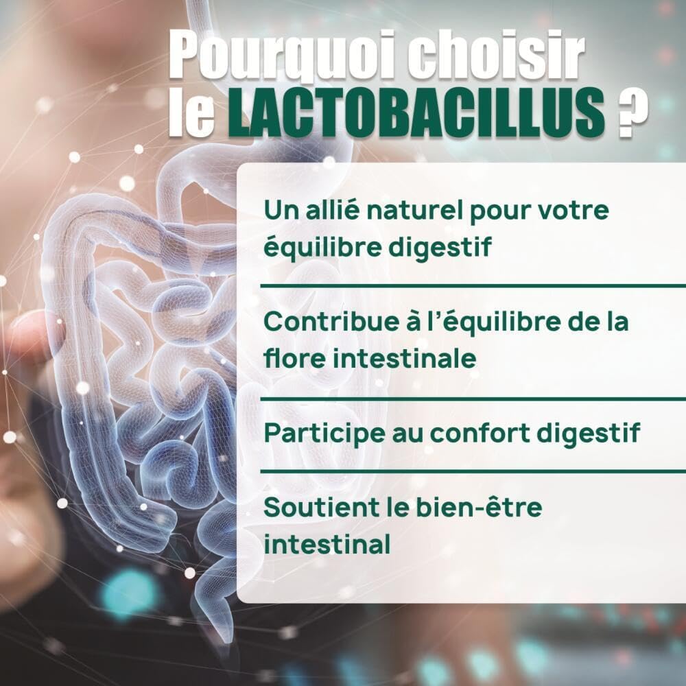 LACTOBACILLUS GASSERI - Natural 200 Billion Ferment - High Dosed - L. Gasseri - Living Complex - Gastro-Resistant Vegetable Capsules - Program 30J - Eric Favre - Image 3