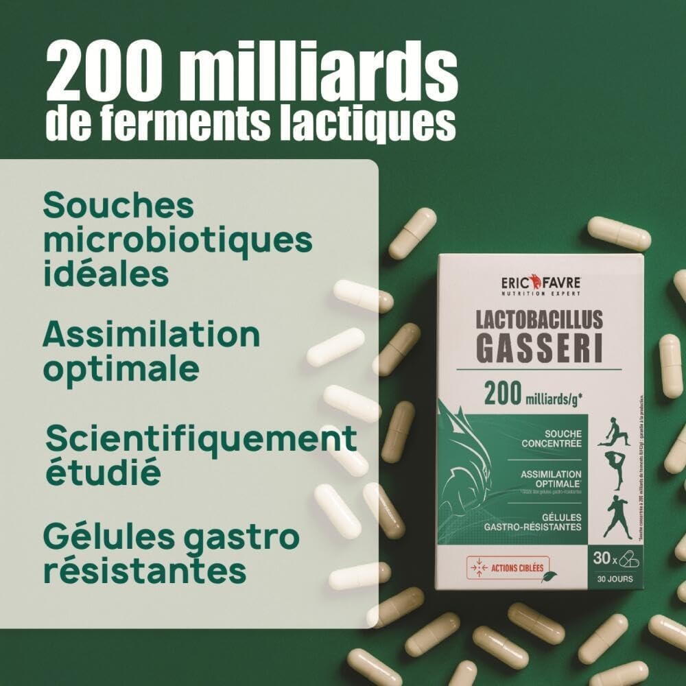 LACTOBACILLUS GASSERI - Natural 200 Billion Ferment - High Dosed - L. Gasseri - Living Complex - Gastro-Resistant Vegetable Capsules - Program 30J - Eric Favre - Image 4