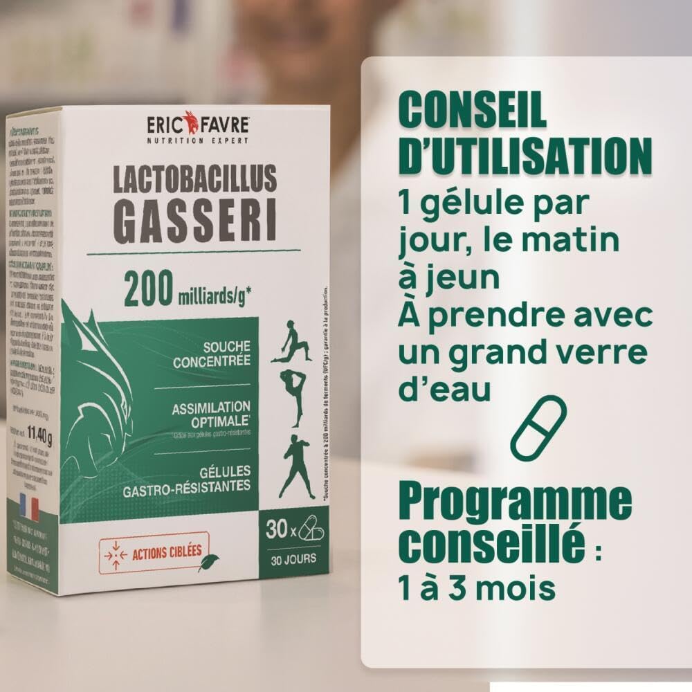 LACTOBACILLUS GASSERI - Natural 200 Billion Ferment - High Dosed - L. Gasseri - Living Complex - Gastro-Resistant Vegetable Capsules - Program 30J - Eric Favre - Image 5