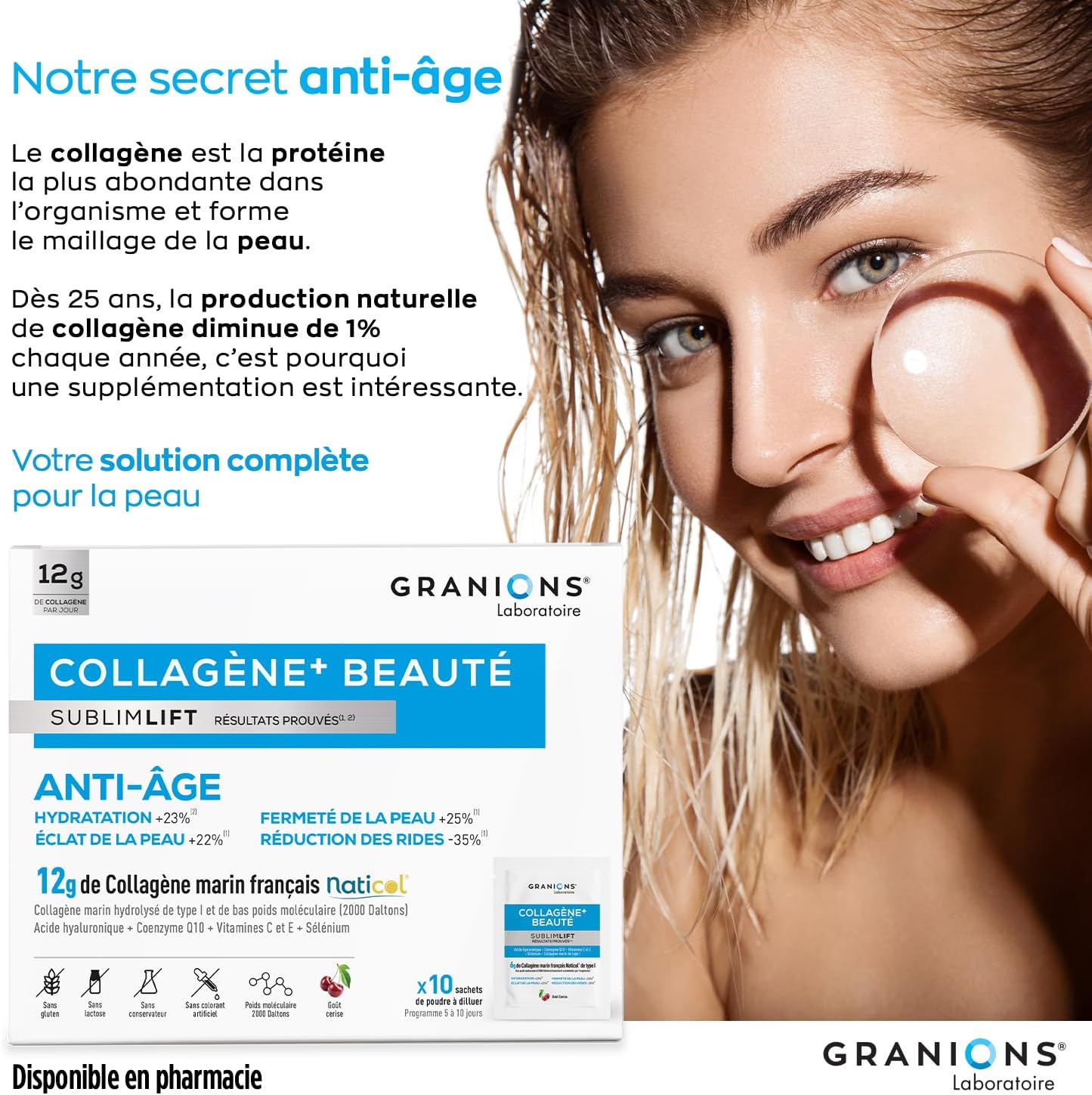 Granions Sublimlift Collagen+ Beauty - 10 Sachets (Pack of 2) - Image 7