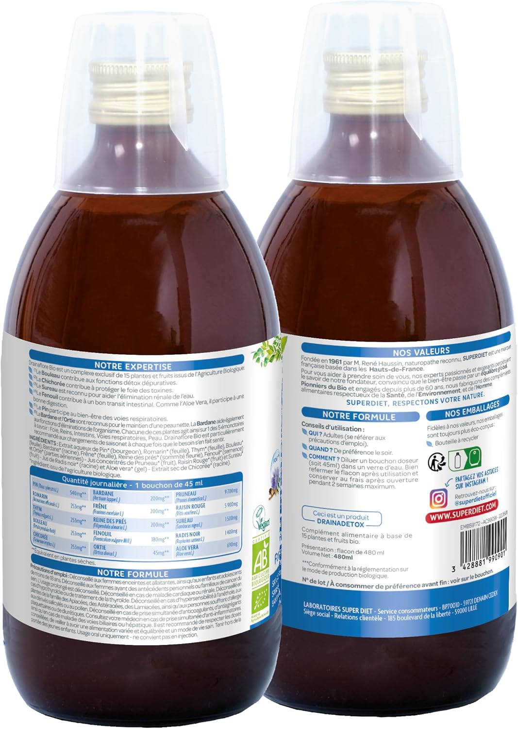 Drainaflore Bio – Complete Detox, Drainage, Water Retention - Drink - Image 3