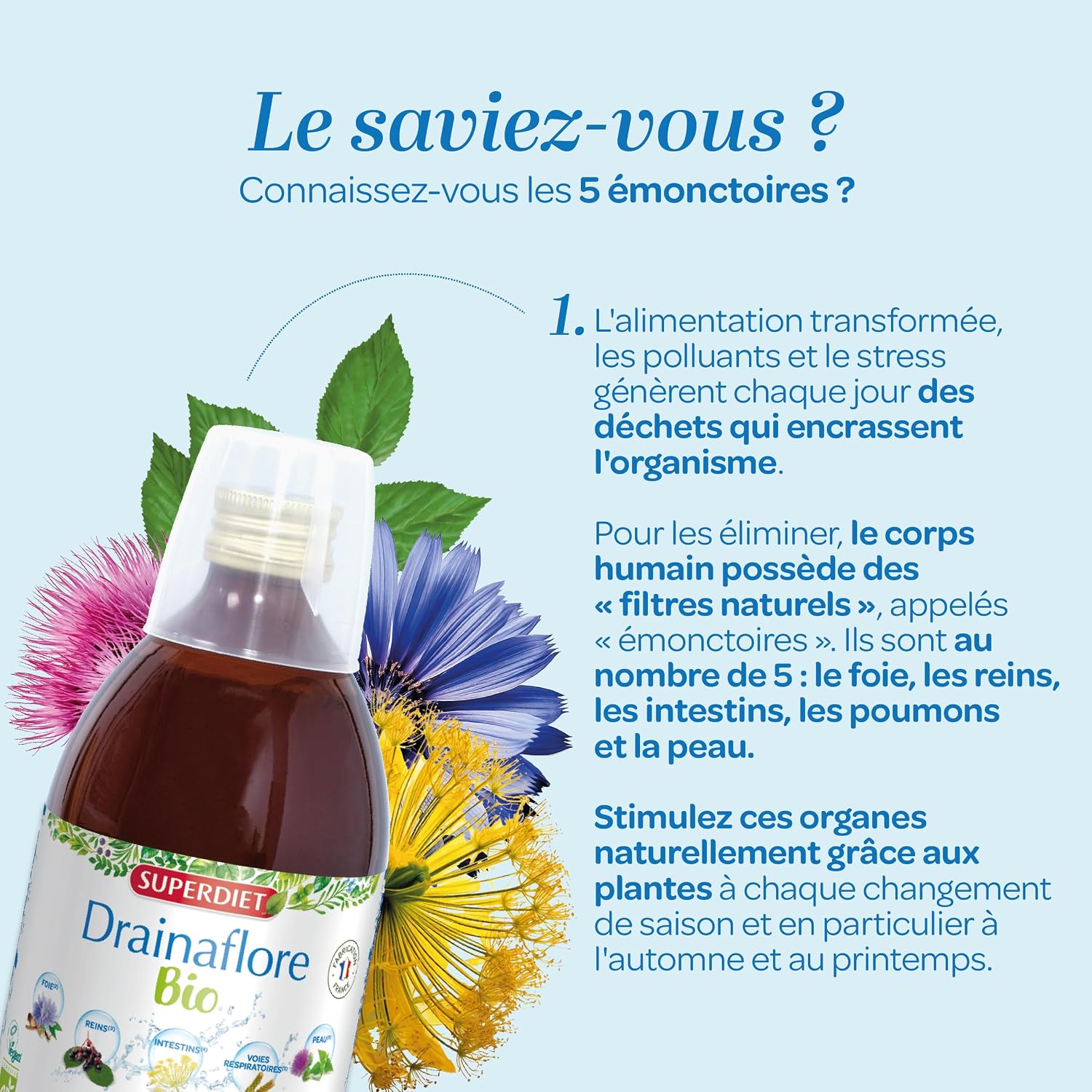 Drainaflore Bio – Complete Detox, Drainage, Water Retention - Drink - Image 5