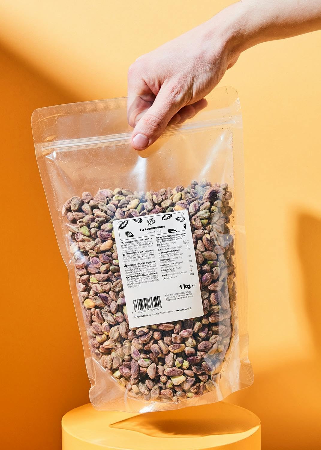 KoRo - Natural peeled pistachios - Unsalted and natural without additives, large packaging - Image 8