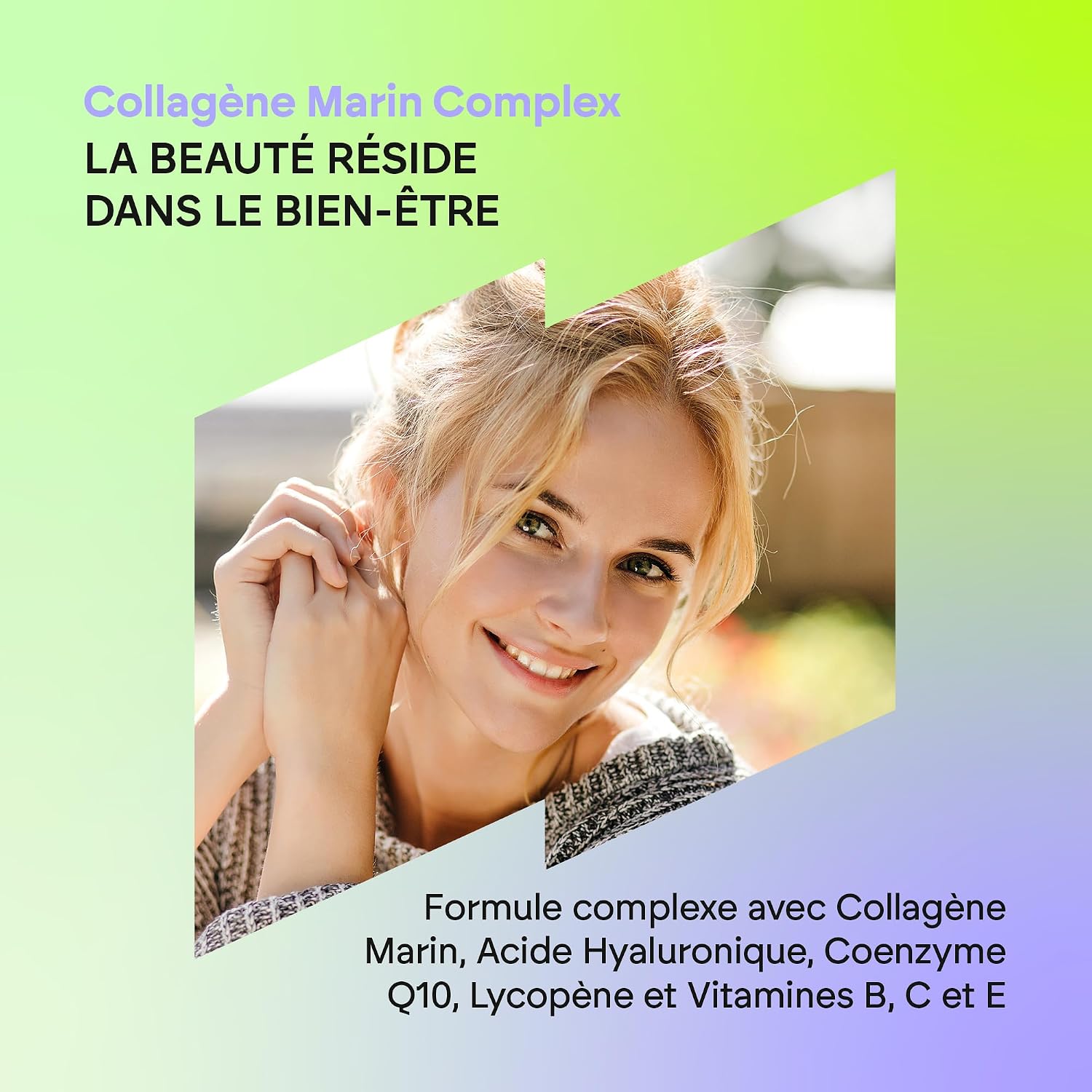 Hydrolysed Marine Collagen + Hyaluronic Acid Q10 Vit C E - Skin - Vitamins C E and Q10 - 100% Type I Collagen Peptides - 60 Capsules Nutralie - Image 3