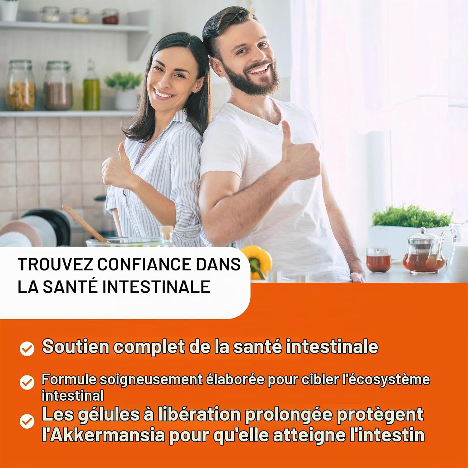 Akkermansia Muciniphila 30 Billion AFU - Enhanced with Resistant Starch | Formule sans OGM et sans gluten pour les femmes et les hommes - 60 capsules à libération retardée (60 Unité (Lot de 1)) - Image 6
