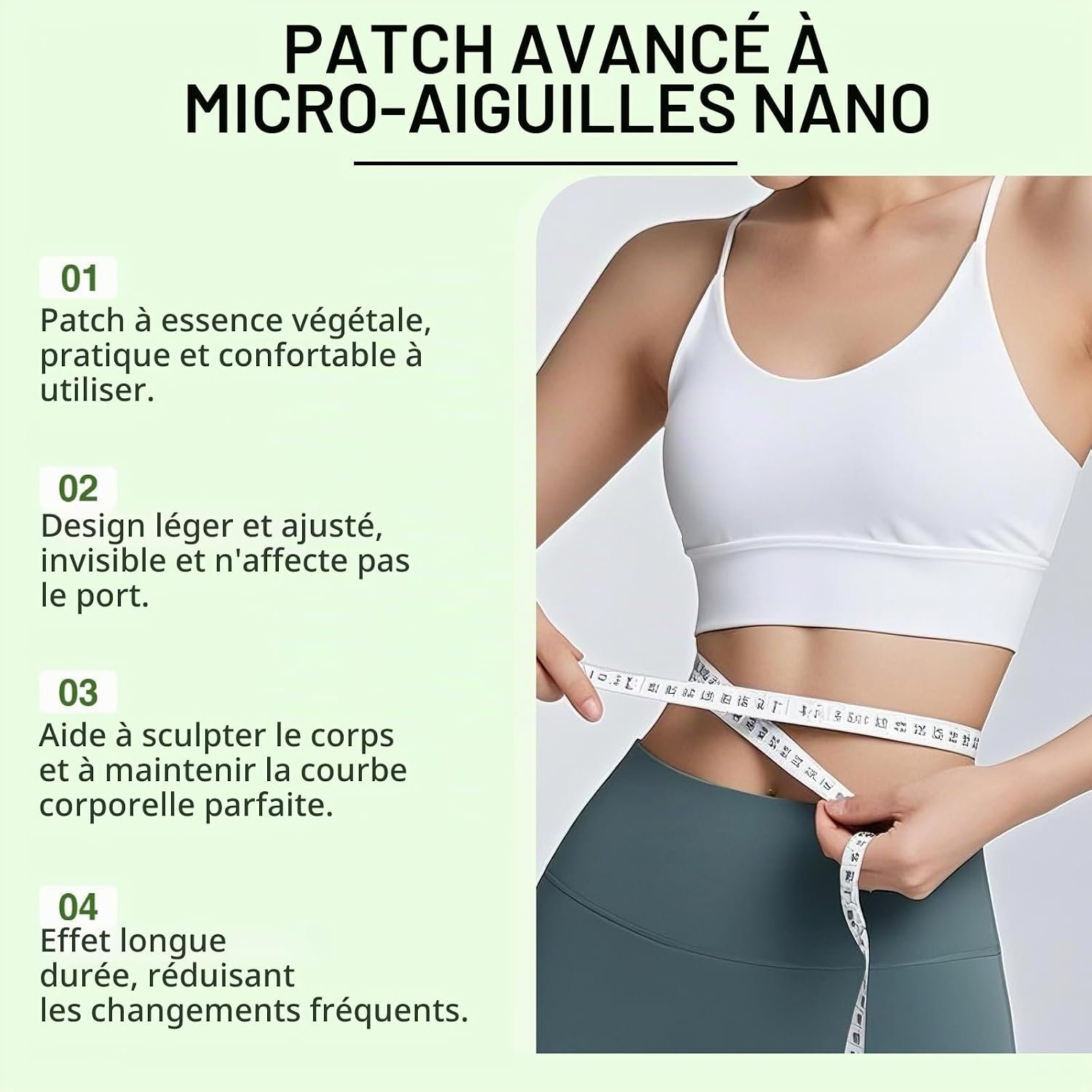 Moringa 10-IN-1 Patch, Moringa X Berberine Slimming, 10 in 1 Nano Microneedle, Natural Slimming for Weight Loss, Flat Stomach, Easy to Apply, for Men and Women, Natural Ingredients - Image 8