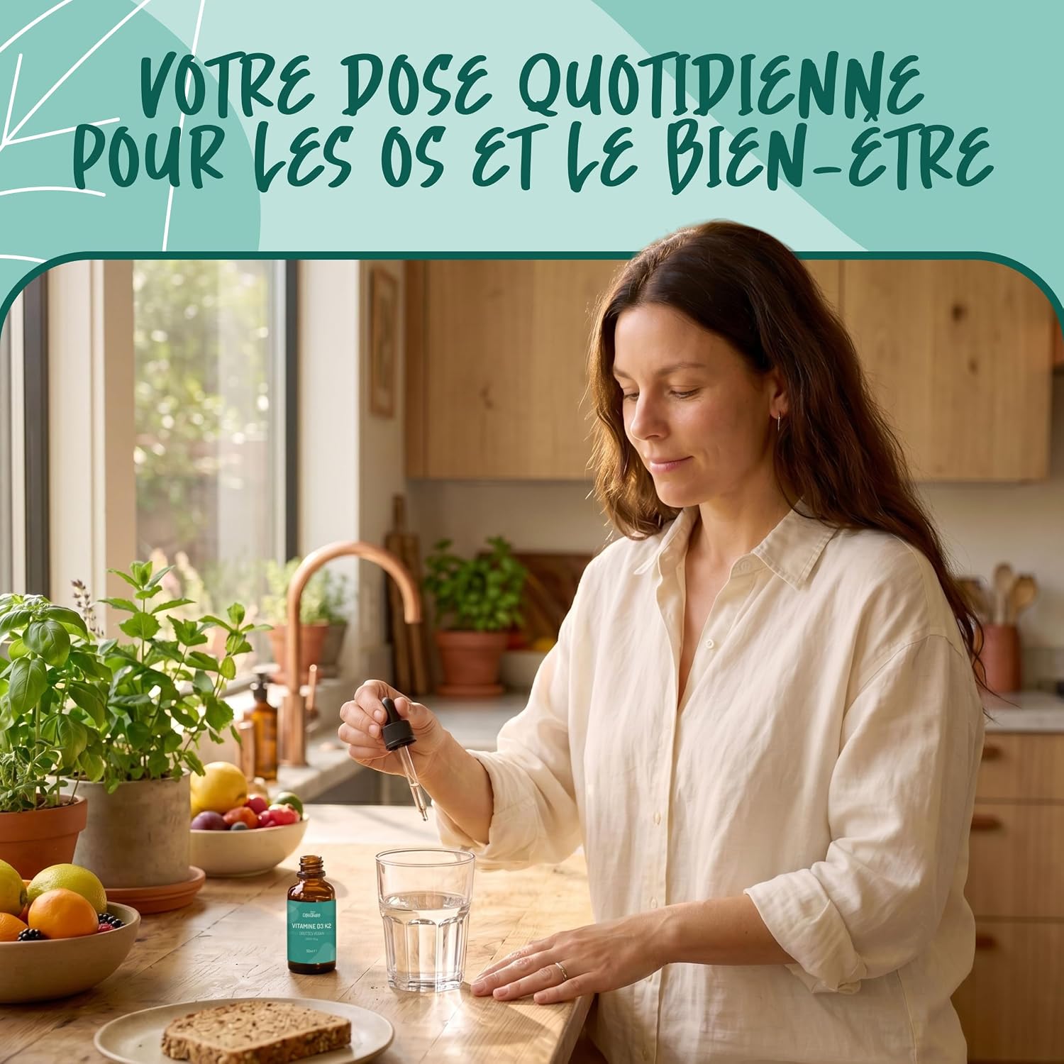 CiboCrudo Vitamin D3 K2 Drops 1000 IU - 50 ml, Adults - Image 3