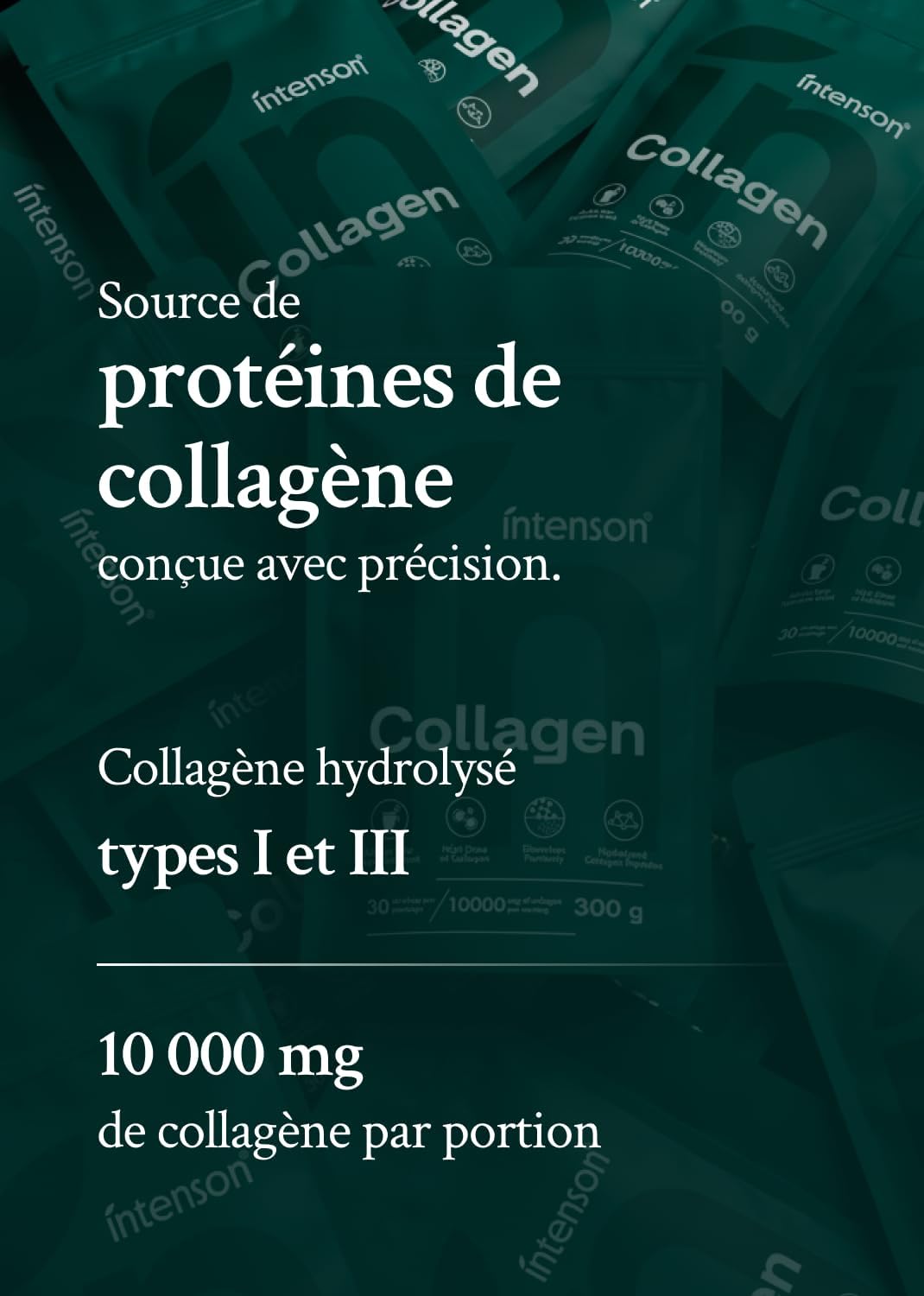 Intenson Collagen Powder, 300 g, 2 Types of Collagen (I, III) - Image 4