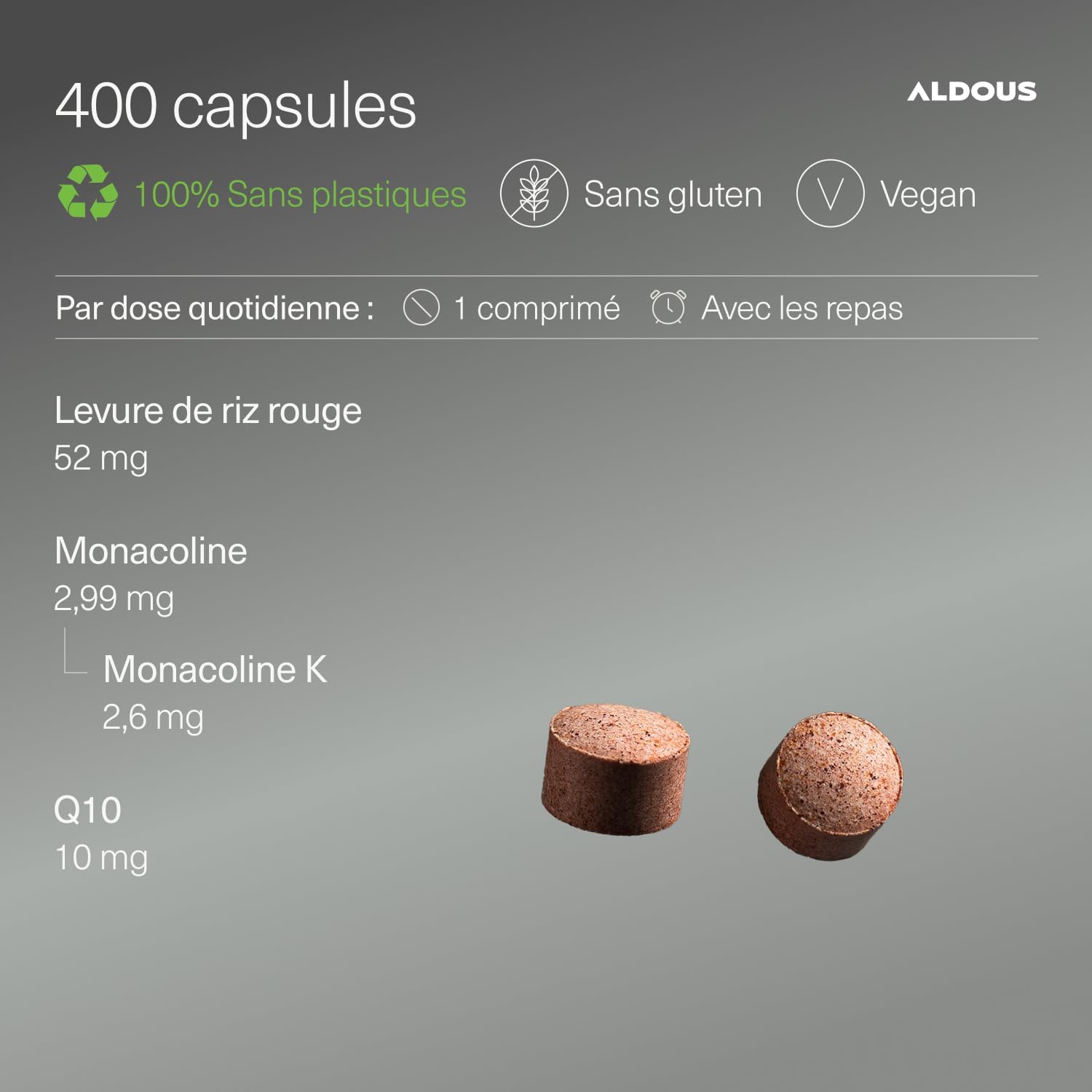 Red Yeast Rice with Coenzyme Q10-400 tablets (+1 year) -For the heart - Image 4