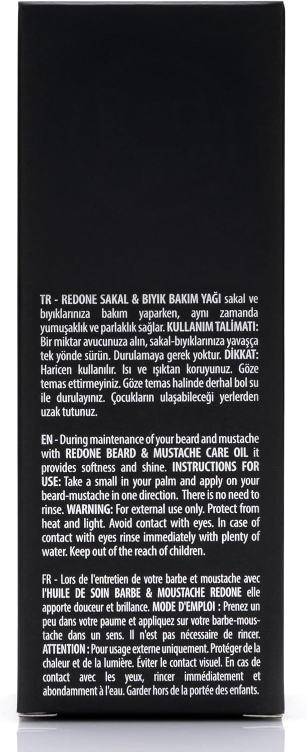 Redone Keratin Beard and Moustache Oil 50 ml | Innovative Style | Softens L - Image 7