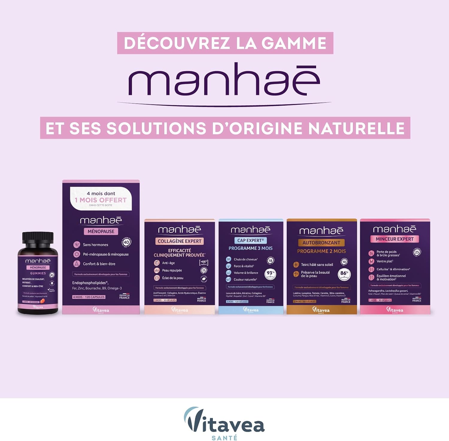 Vitavea Santé - Manhaé Hair Expert Gummies - Keratin, Zinc - 1 Month - Image 6