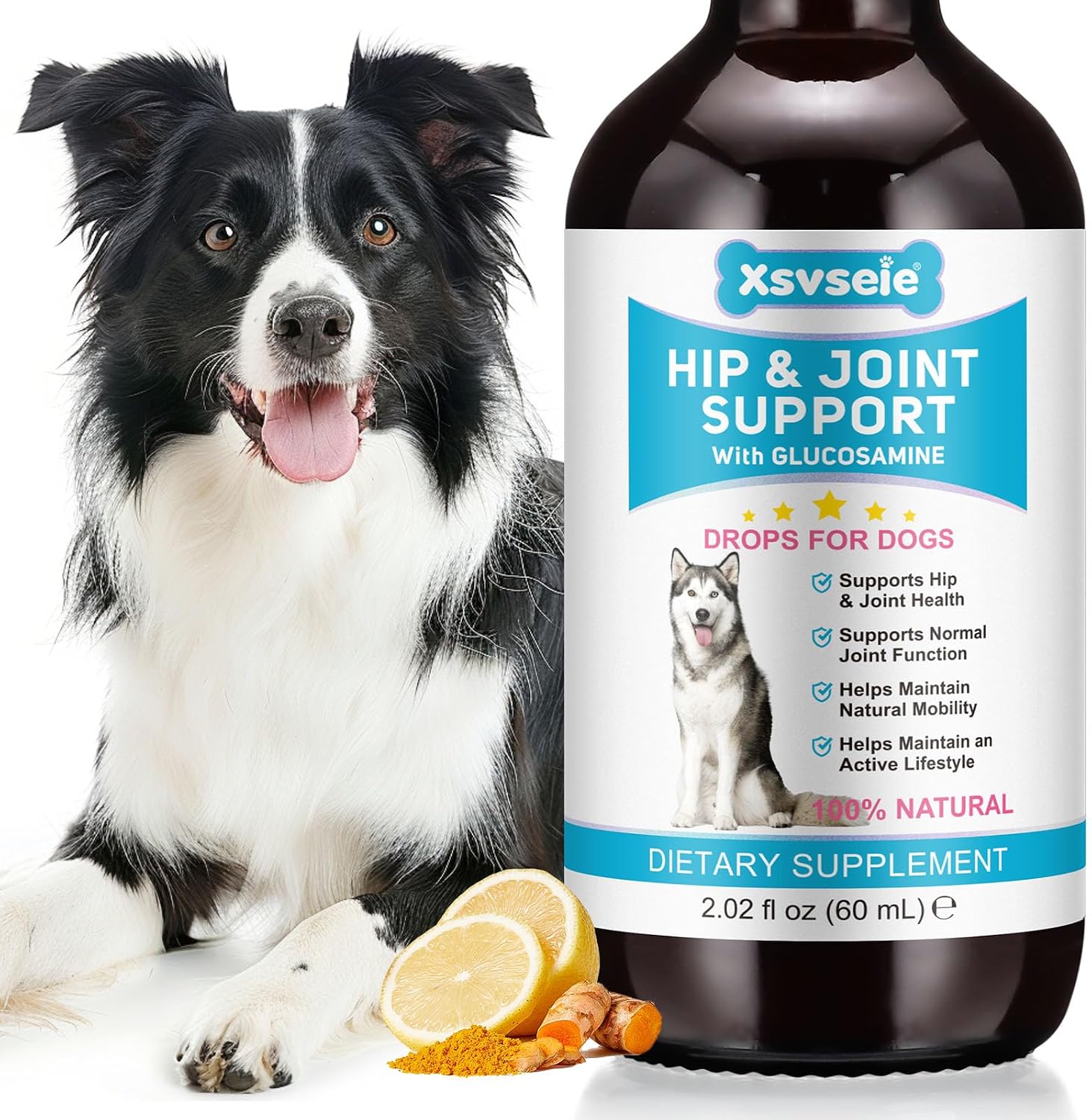 Dog Joint Supplement 120ml, Glucosamine for Dogs with Chondroitin, MSM, Hyaluronic Acid Collagen Type II, Joint Support Dog, Liquid Food Supplement for Small and Large Dogs - Image 15