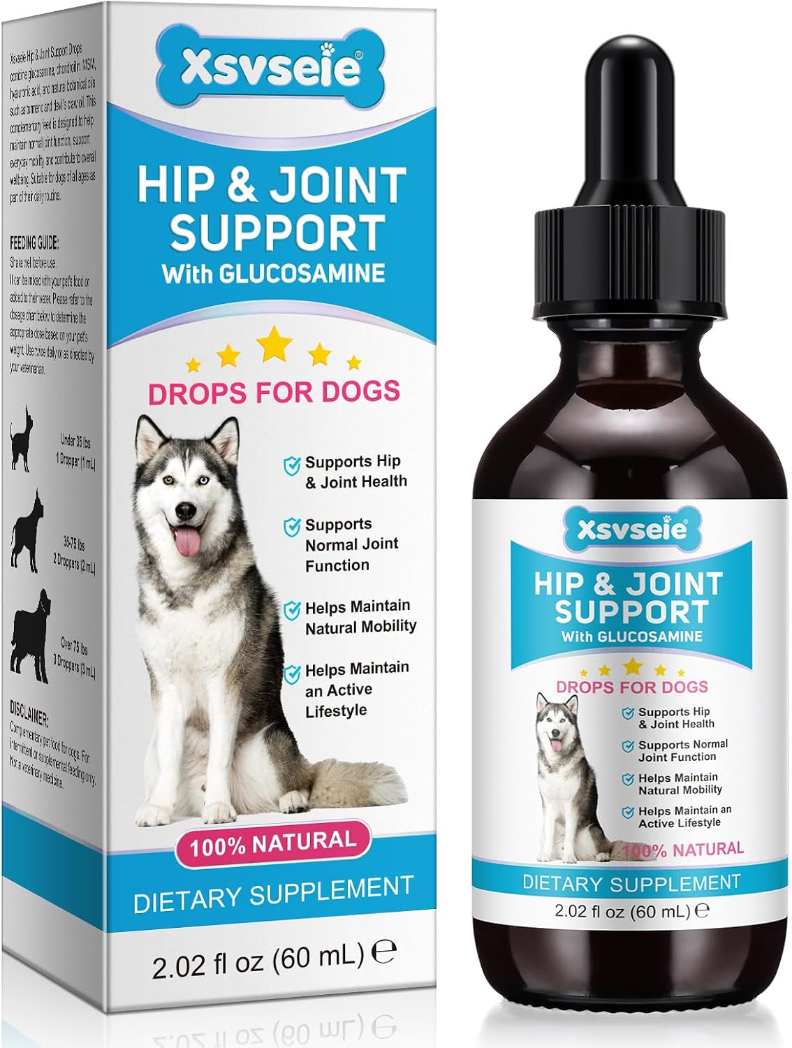 Dog Joint Supplement 120ml, Glucosamine for Dogs with Chondroitin, MSM, Hyaluronic Acid Collagen Type II, Joint Support Dog, Liquid Food Supplement for Small and Large Dogs - Image 16