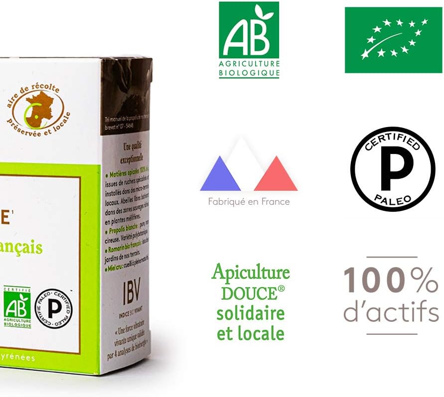 Ballot-Flurin - Bio-energized preparation Hepatic Drainage - White propolis & Rosemary - Certified Organic - Box of 10 ampoules - Image 3