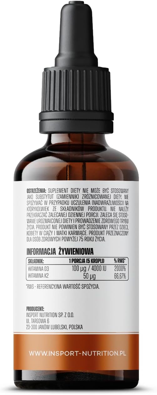 VITAMIN D3+K2 1 fl oz DROPS BONE TEETH MUSCLES IMMUNITY | INSPORT - Image 3
