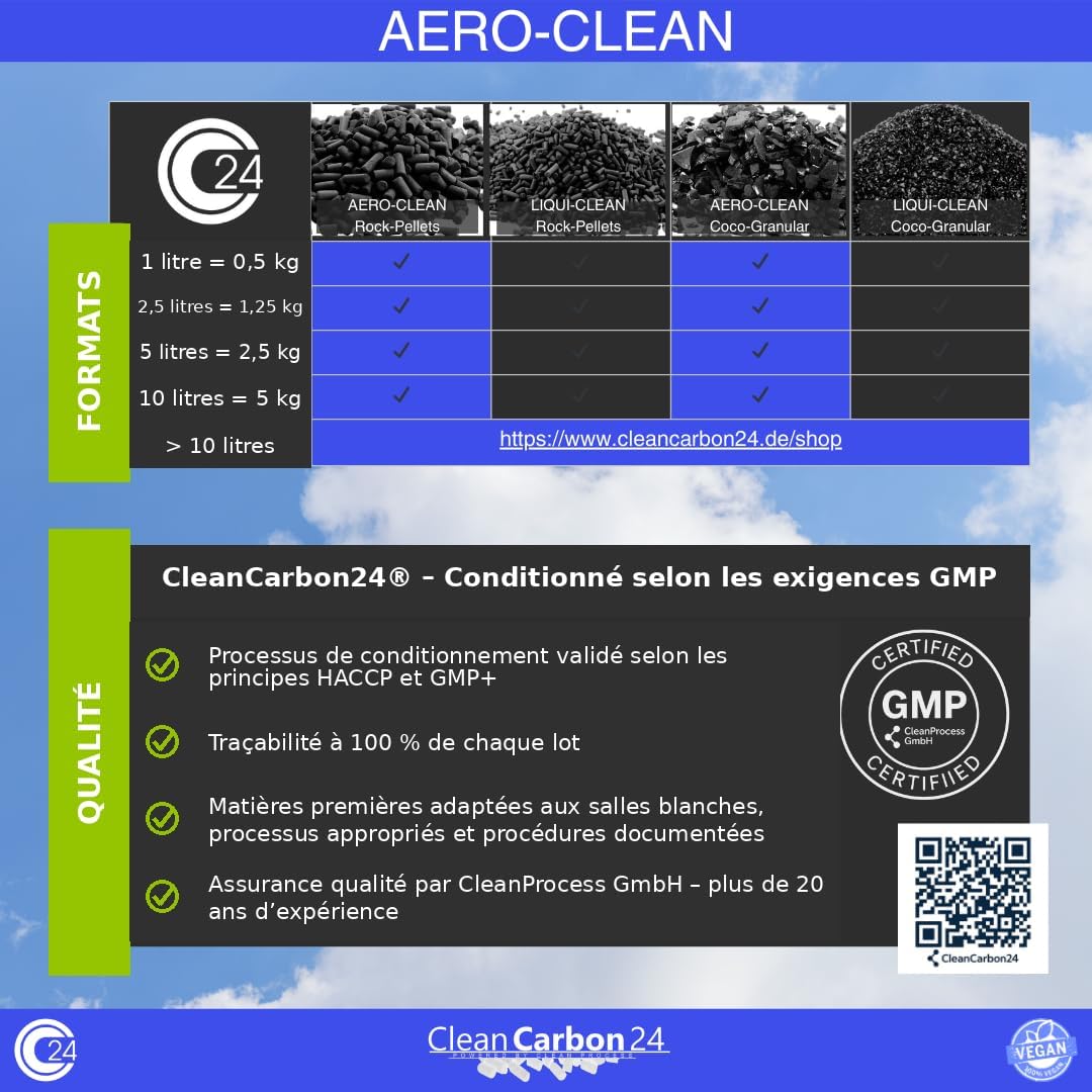 CC24 AERO-CLEAN activated carbon pellets Ø4mm, 2,5L | 2.76 lbs - Image 8