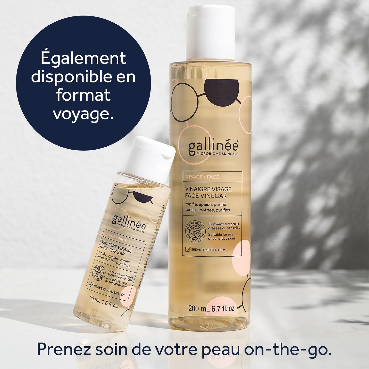 Gallinée - Lotion tonique visage au vinaigre de cidre et prébiotiques - Soins pour le visage pour peaux grasses et sensibles - Toner visage pour des pores affinés - Disponible en format voyage - Image 7