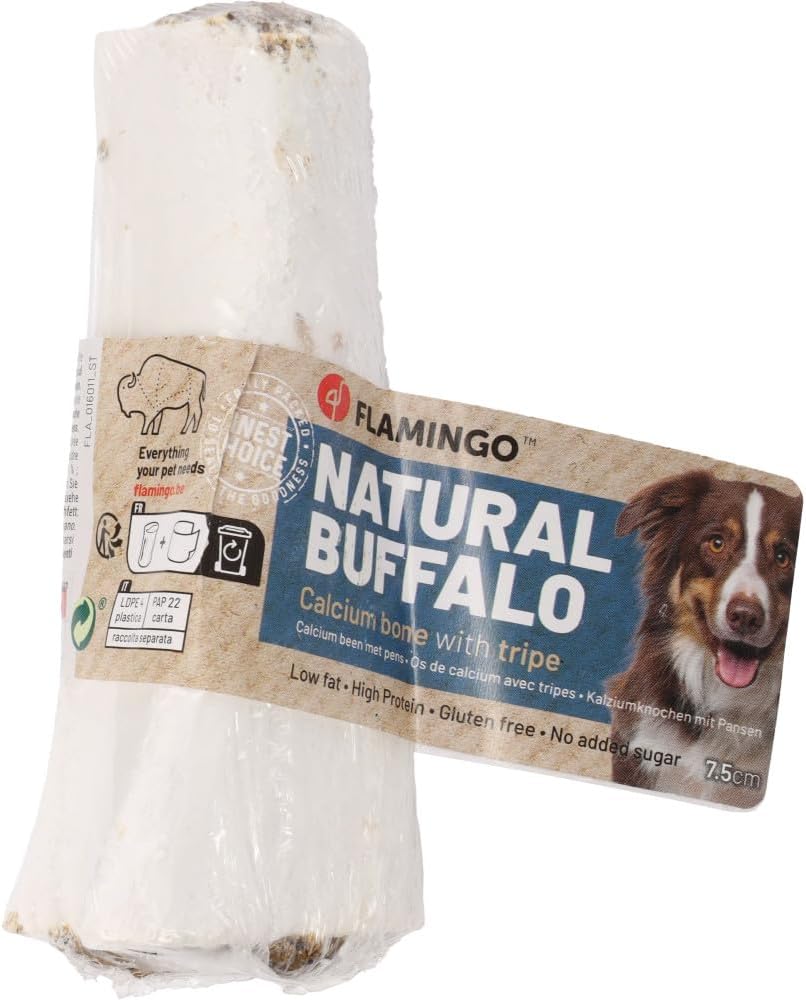 Flamingo Dog Treats – Snack Nature Calcium Bones with Belly – 3 in – 230 g – Rich in Calcium – Natural Treat - Image 3