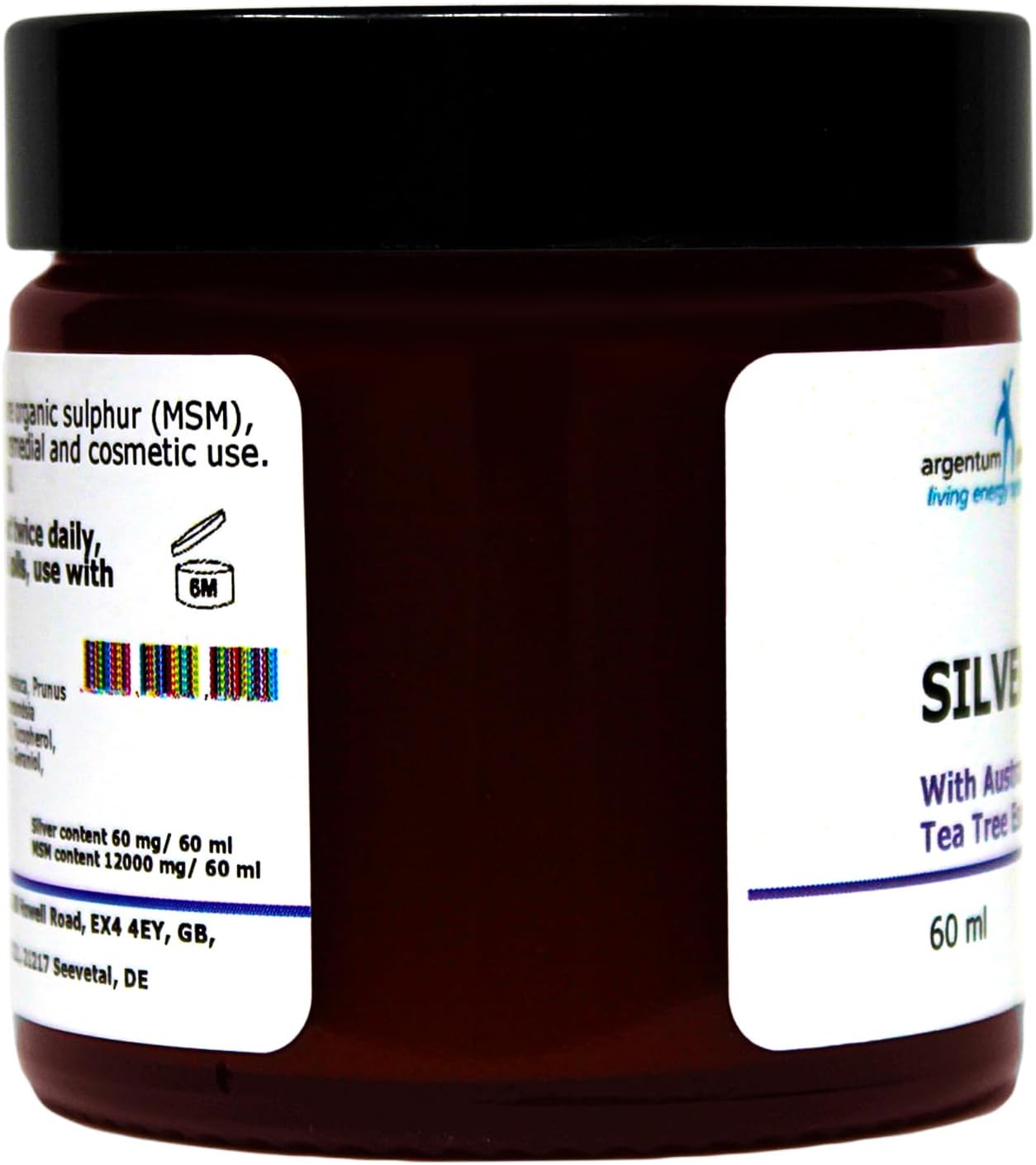 Silver-MSM Cream with Tea Tree Essential Oil - 60 ml - Image 5