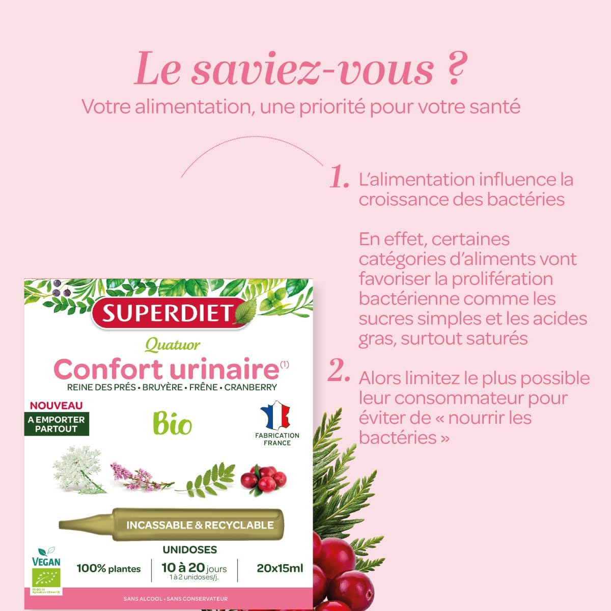 Urinary Comfort - Cranberry, Dandelion, Heather, Ash - Single Doses - Image 6