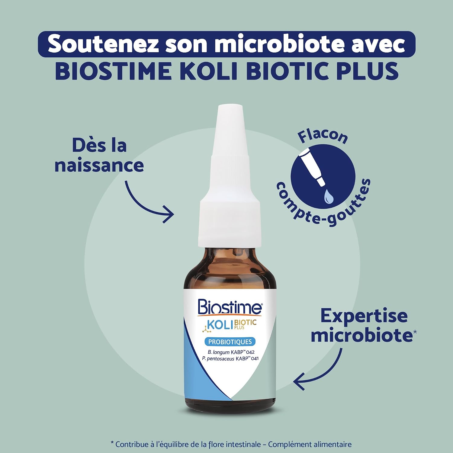 Biostime KOLI BIOTIC Plus, baby probiotics from birth in dropper format 10 ml - clinically proven efficacy - Image 3