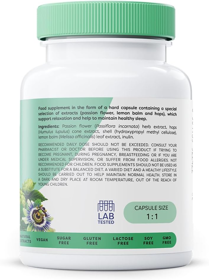 Osavi Herbal Sleep Support (Melatonin Free) - 60 vegan caps - Image 3