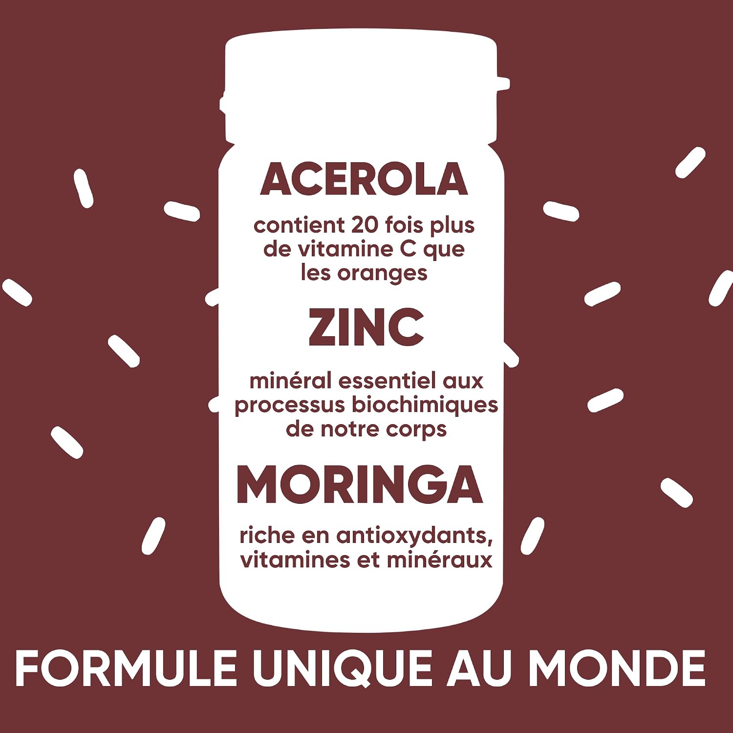 Bio Acerola and Moringa - Supplement with Vitamin C and Zinc to Strengthen the Immune System | The Only with Moringa | RedMoringa for Immunity | Made in Italy - 60 Vegetable Capsules - Image 4