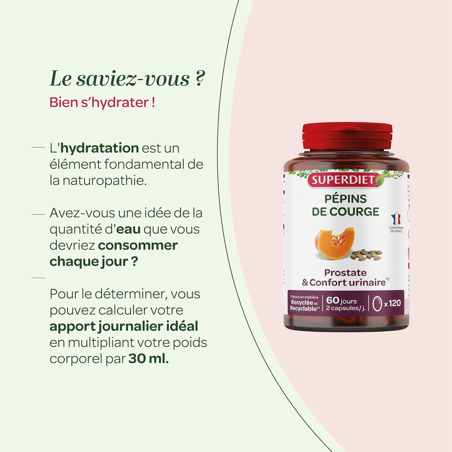 Prostate, Urinary Comfort - Squash Seed - Capsules - Image 6