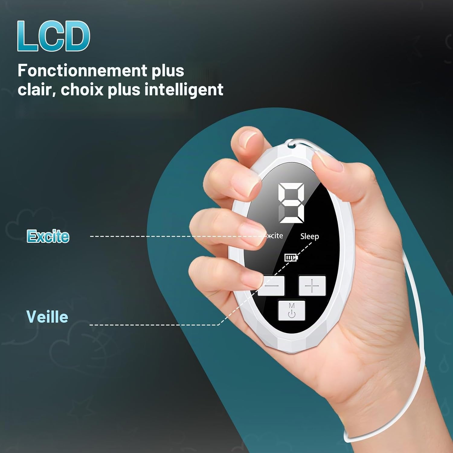 Portable Sleep Aid Device for Adults, Rechargeable Type C Sleep Aid,2 Modes and 9 Adjustable Speeds for Relaxation, Improve Stress Relief, Quick Sleep and - Image 4
