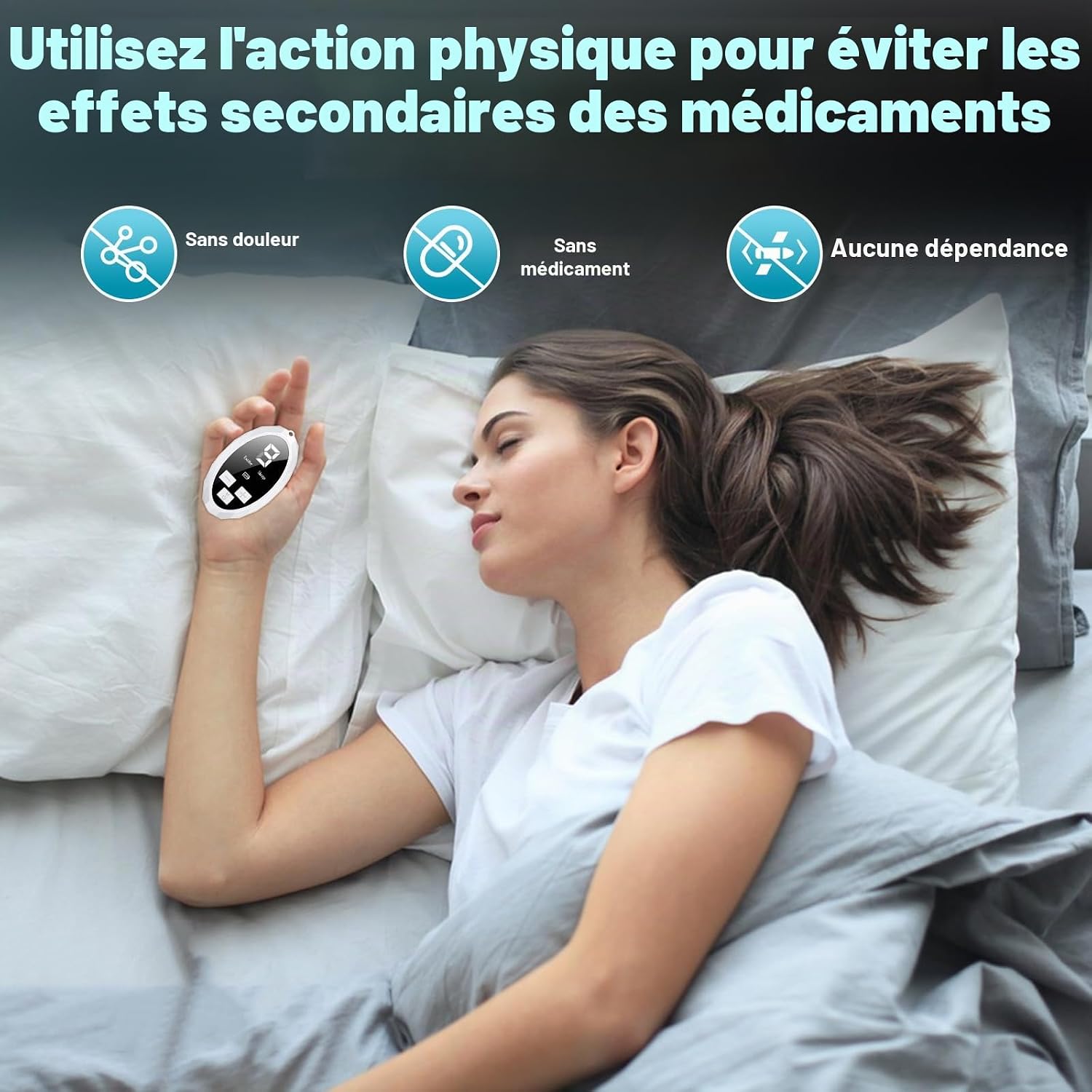 Portable Sleep Aid Device for Adults, Rechargeable Type C Sleep Aid,2 Modes and 9 Adjustable Speeds for Relaxation, Improve Stress Relief, Quick Sleep and - Image 9