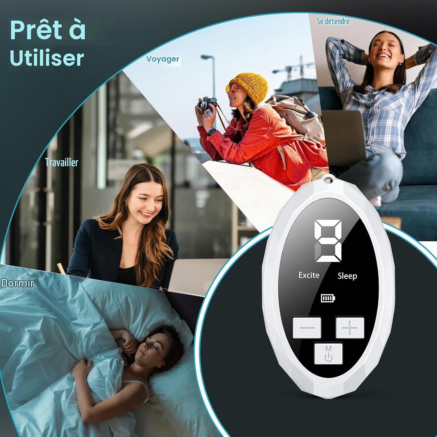 Portable Sleep Aid Device for Adults, Rechargeable Type C Sleep Aid,2 Modes and 9 Adjustable Speeds for Relaxation, Improve Stress Relief, Quick Sleep and - Image 10