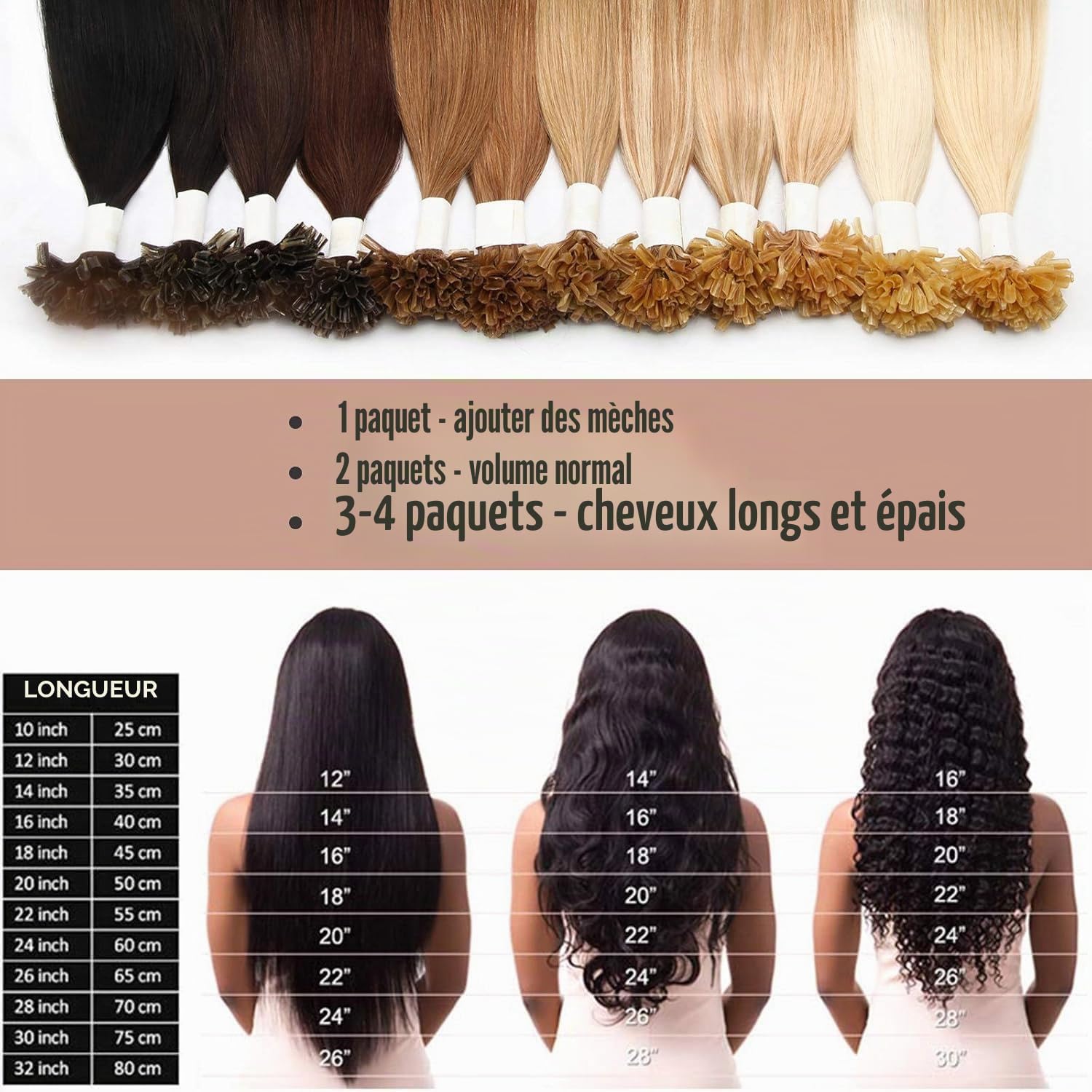MY-LADY Natural Keratin Hair Extension 25 Pieces/25 Strands Chocolate Brown 35 cm 20 g Hot Remy Human Hair Extension Smooth 14 Inches #04 - Image 8